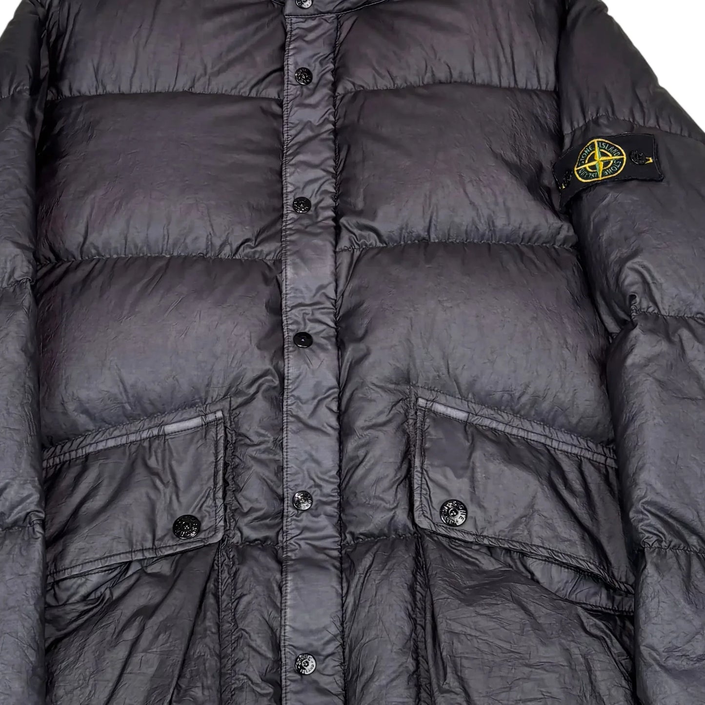 Stone Island Navy Blue Goose Down Puffer Jacket