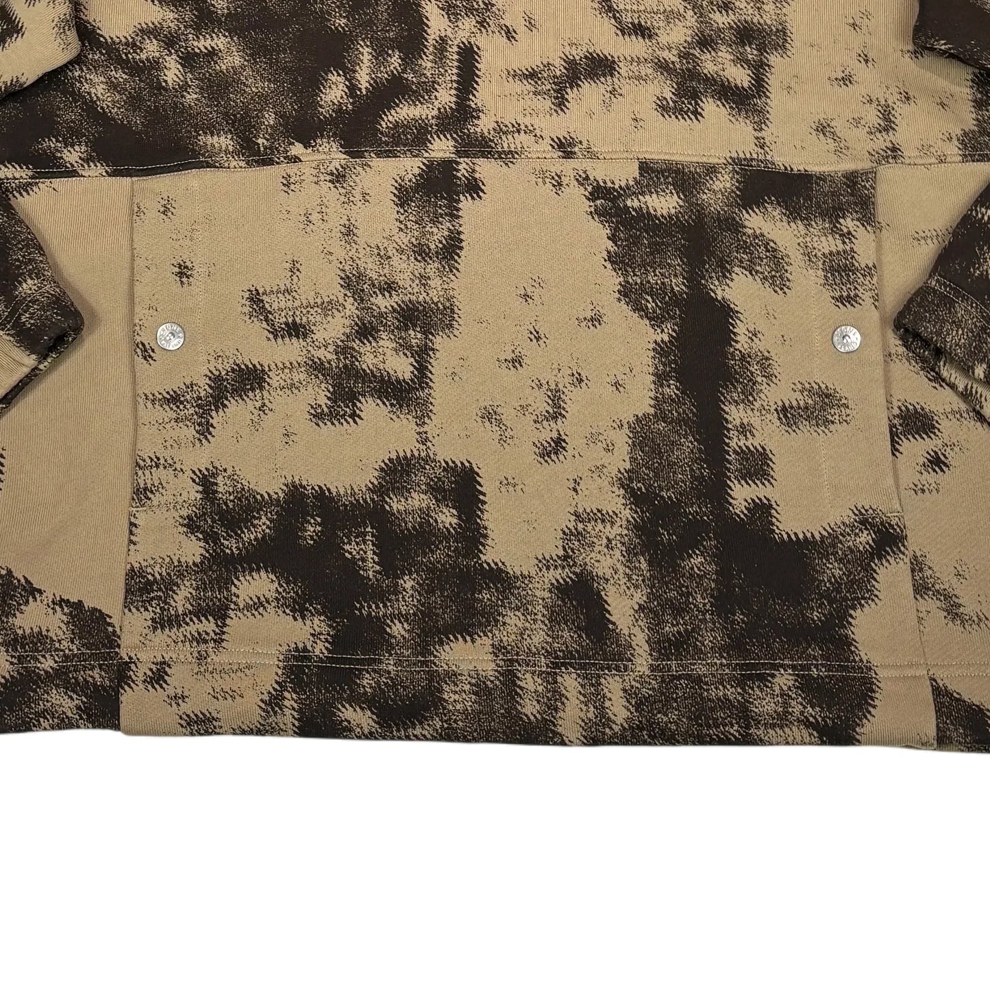 Stone Island Beige Ice Mapping Camo Hoodie