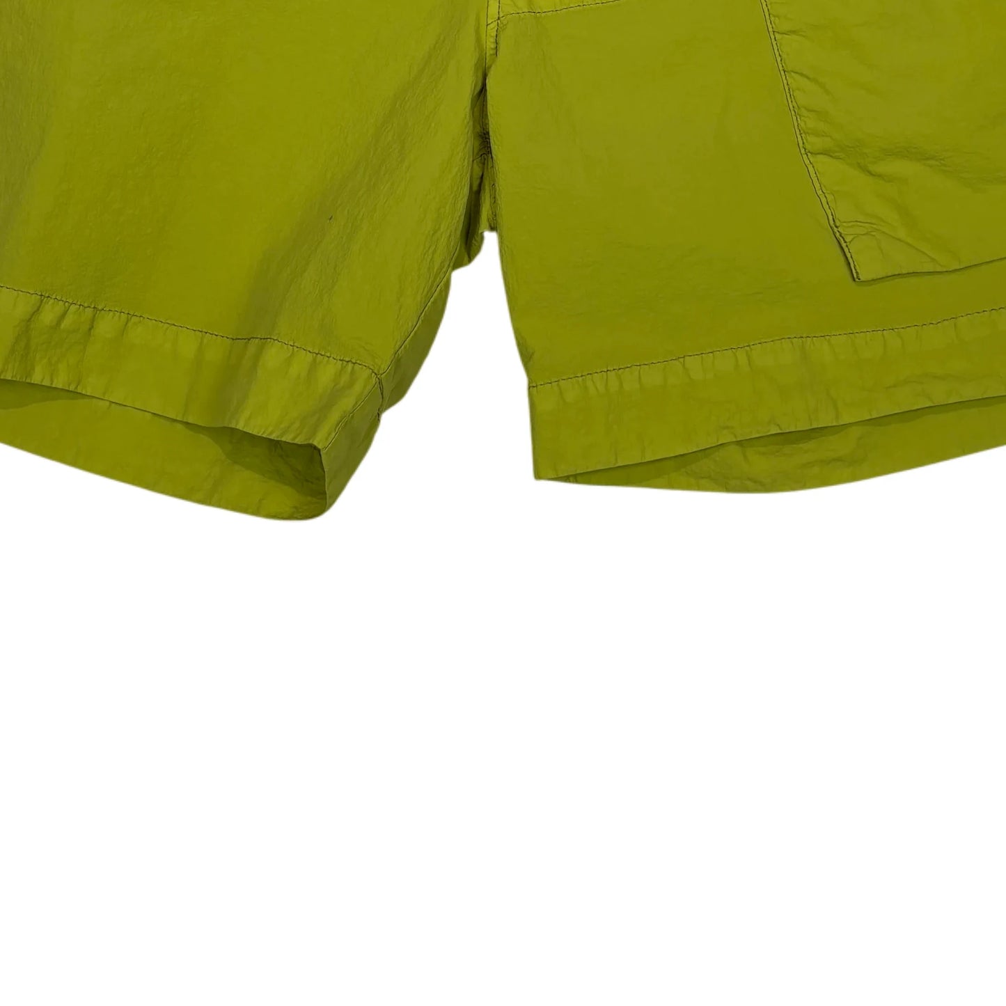 C.p. Company Green Embroidered Logo Swim Shorts
