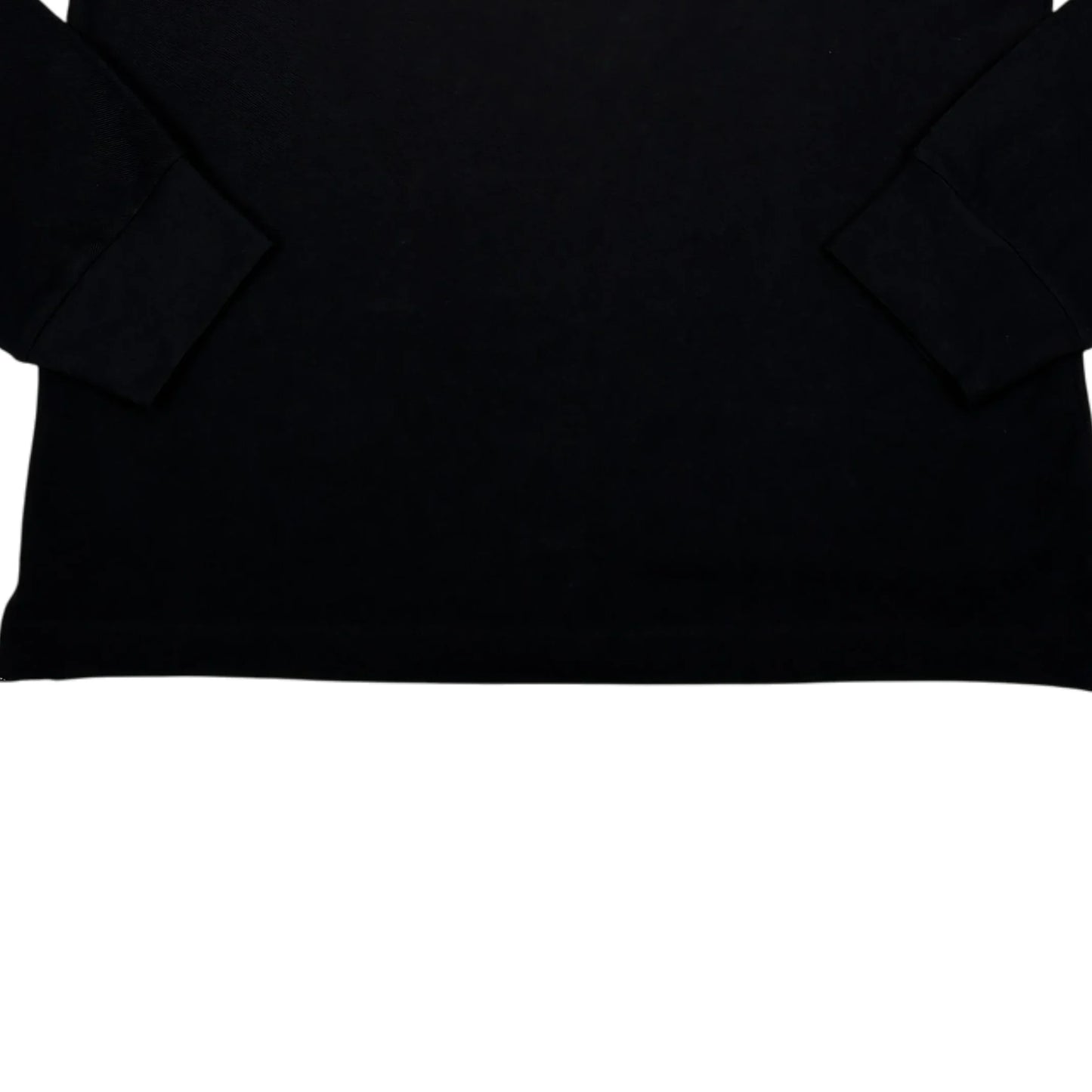 Stone Island Black Patch Logo Long Sleeve Polo Shirt