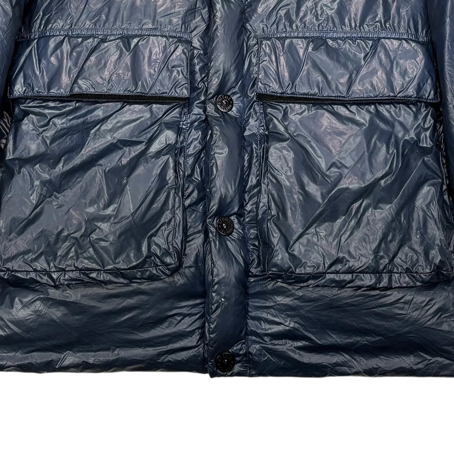 Stone Island Blue Pertex Quantum Y Down Parka Jacket