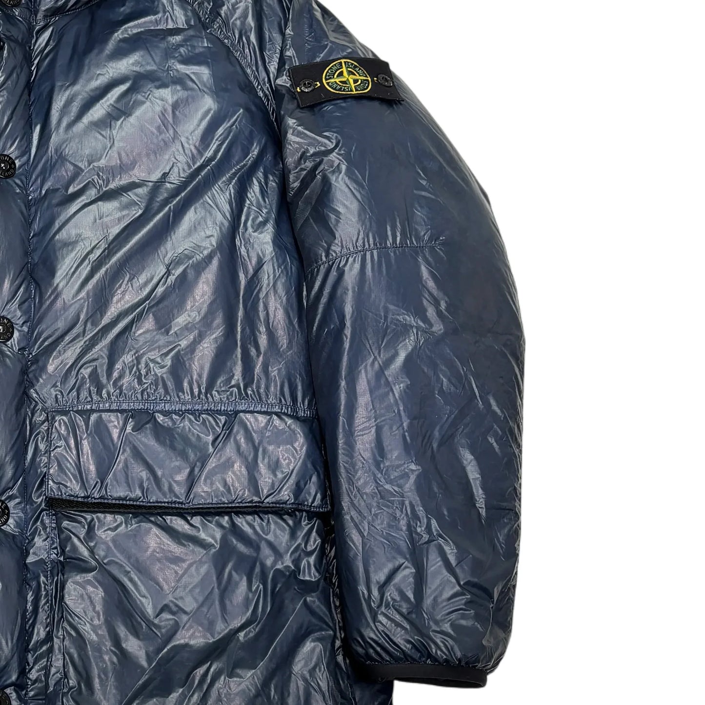 Stone Island Blue Pertex Quantum Y Down Parka Jacket