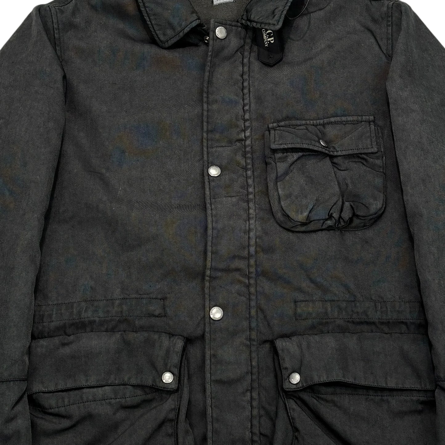 Cp Company Grey Double Goggle Frosted Jacket