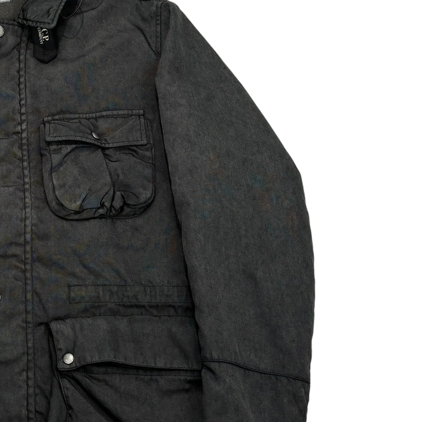 Cp Company Grey Double Goggle Frosted Jacket