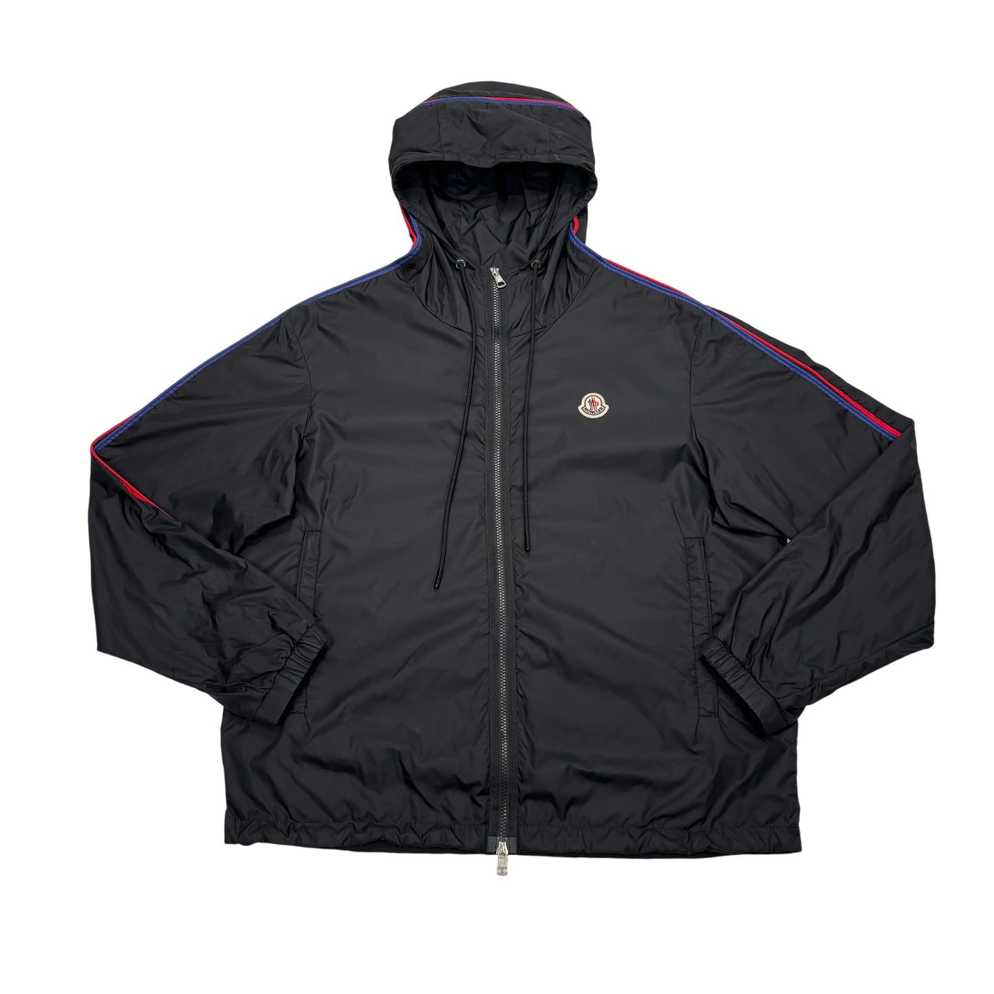 Moncler Black Patch Logo Windbreaker Jacket