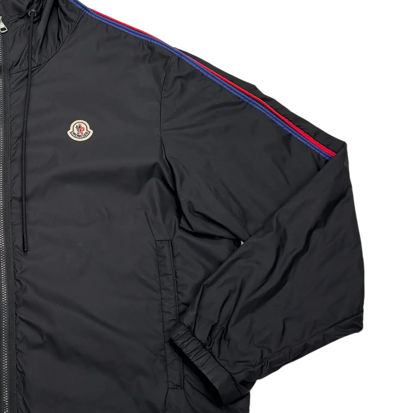 Moncler Black Patch Logo Windbreaker Jacket