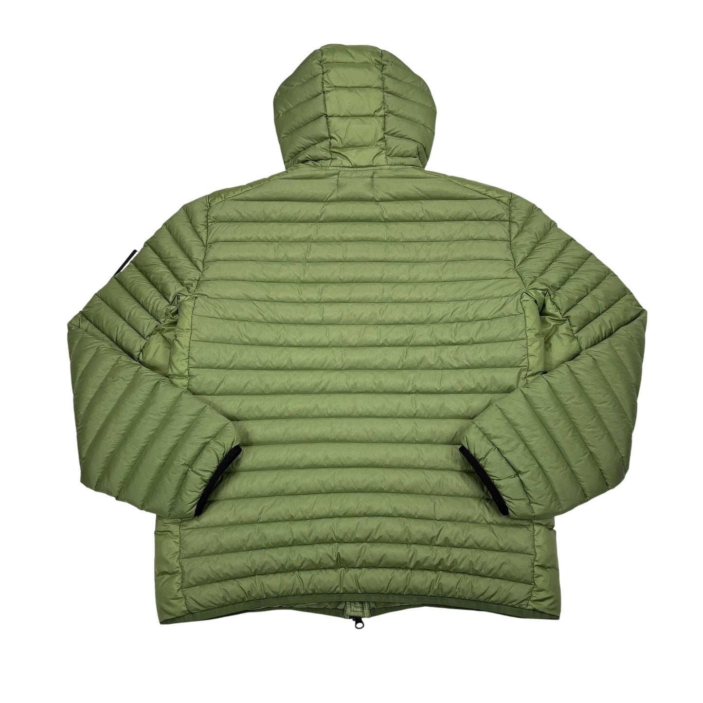 Stone Island Green Loom Woven Chambers R-Nylon Down-TC Puffer Jacket