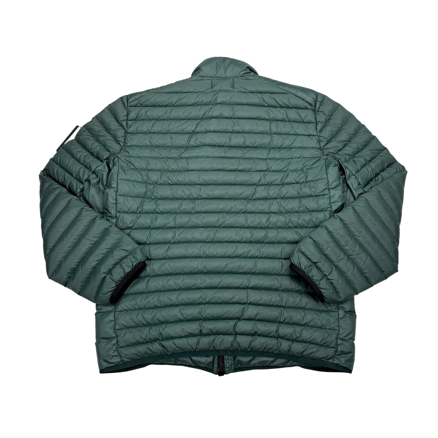 Stone Island Dark Green Loom Woven Chambers R-Nylon Down-TC Hoodless Puffer Jacket