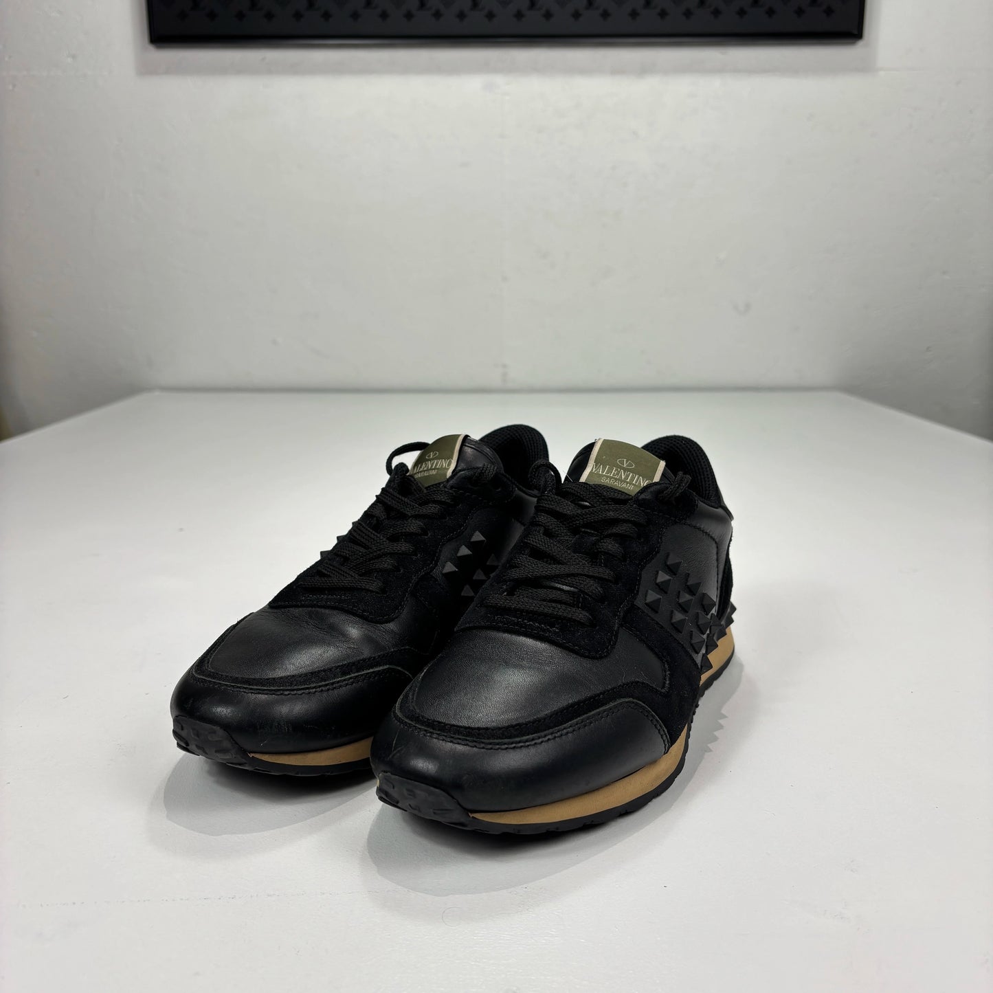 Valentino Black Studded Trainers