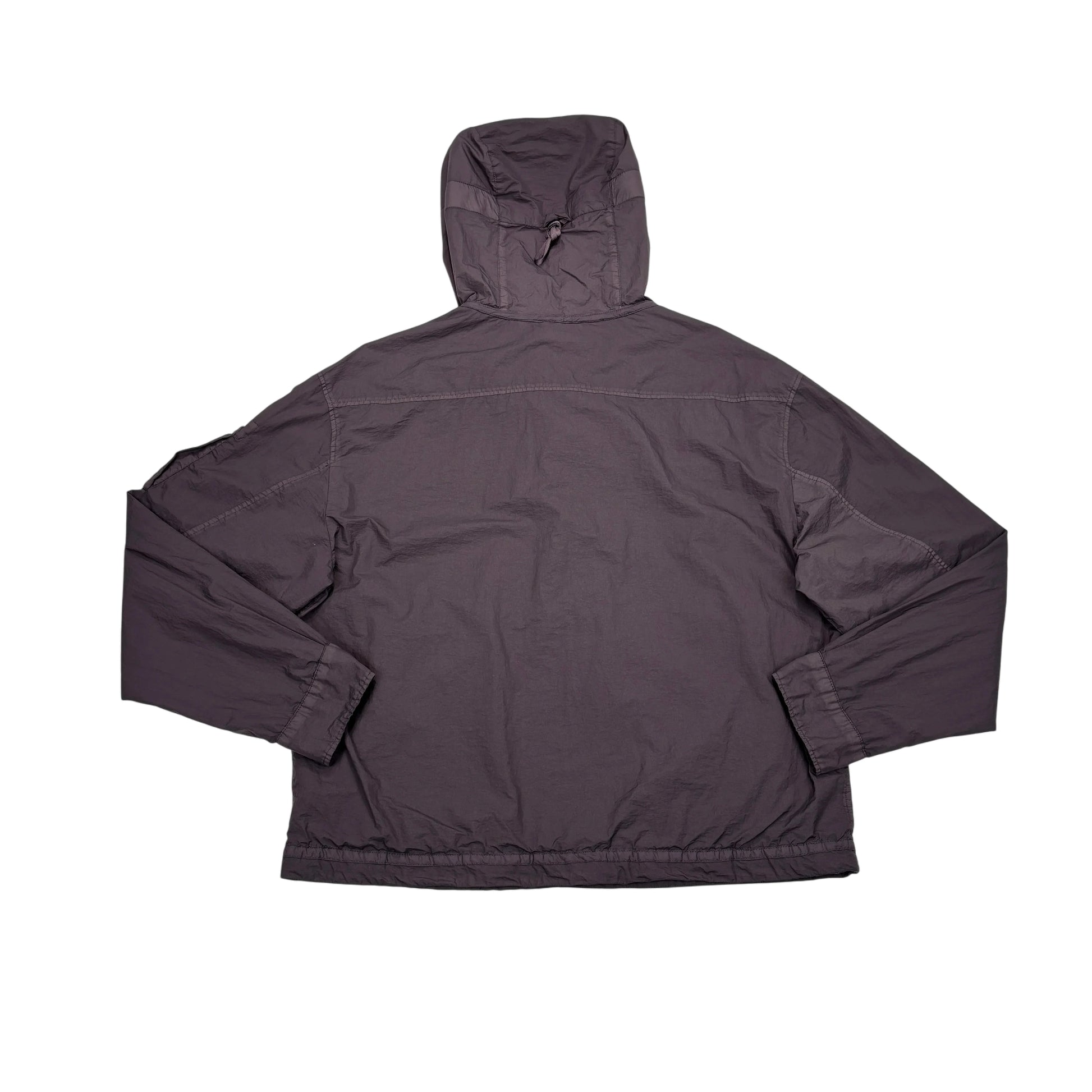 Cp Company Purple Hooded Quarter Zip Jacket