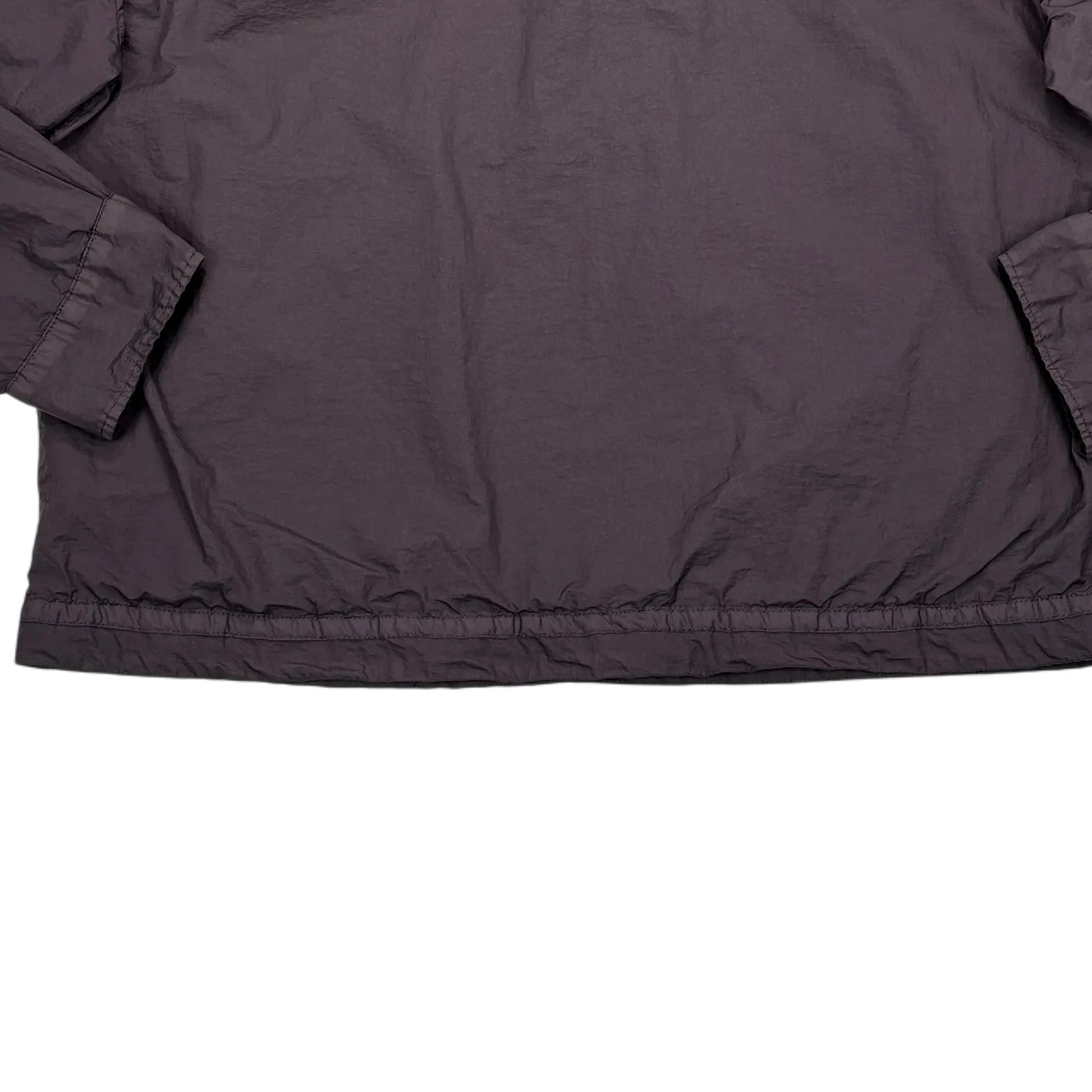 Cp Company Purple Hooded Quarter Zip Jacket
