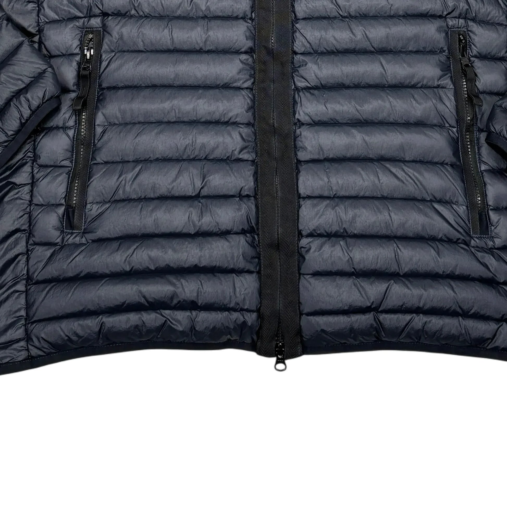 Stone Island Navy Blue Loom Woven Chambers R-Nylon Down-TC Puffer Jacket