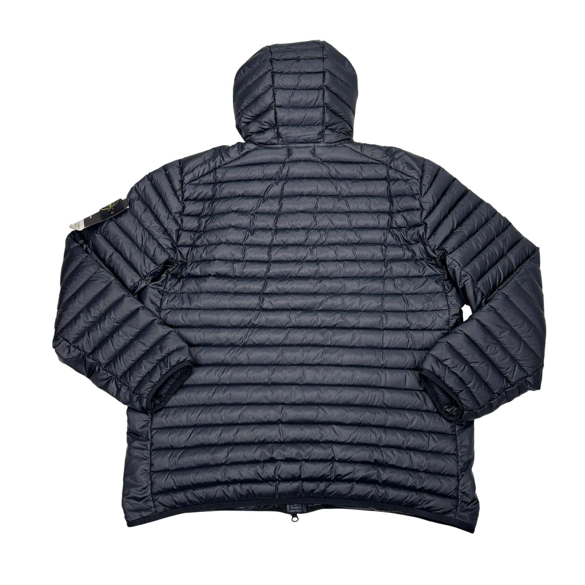 Stone Island Navy Blue Loom Woven Chambers R-Nylon Down-TC Puffer Jacket