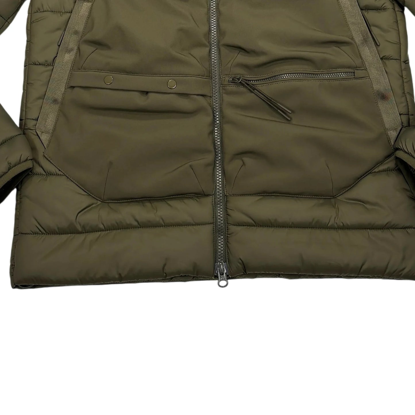 C.p. Company Green Double Goggle C.P. Shell-R Puffer Jacket