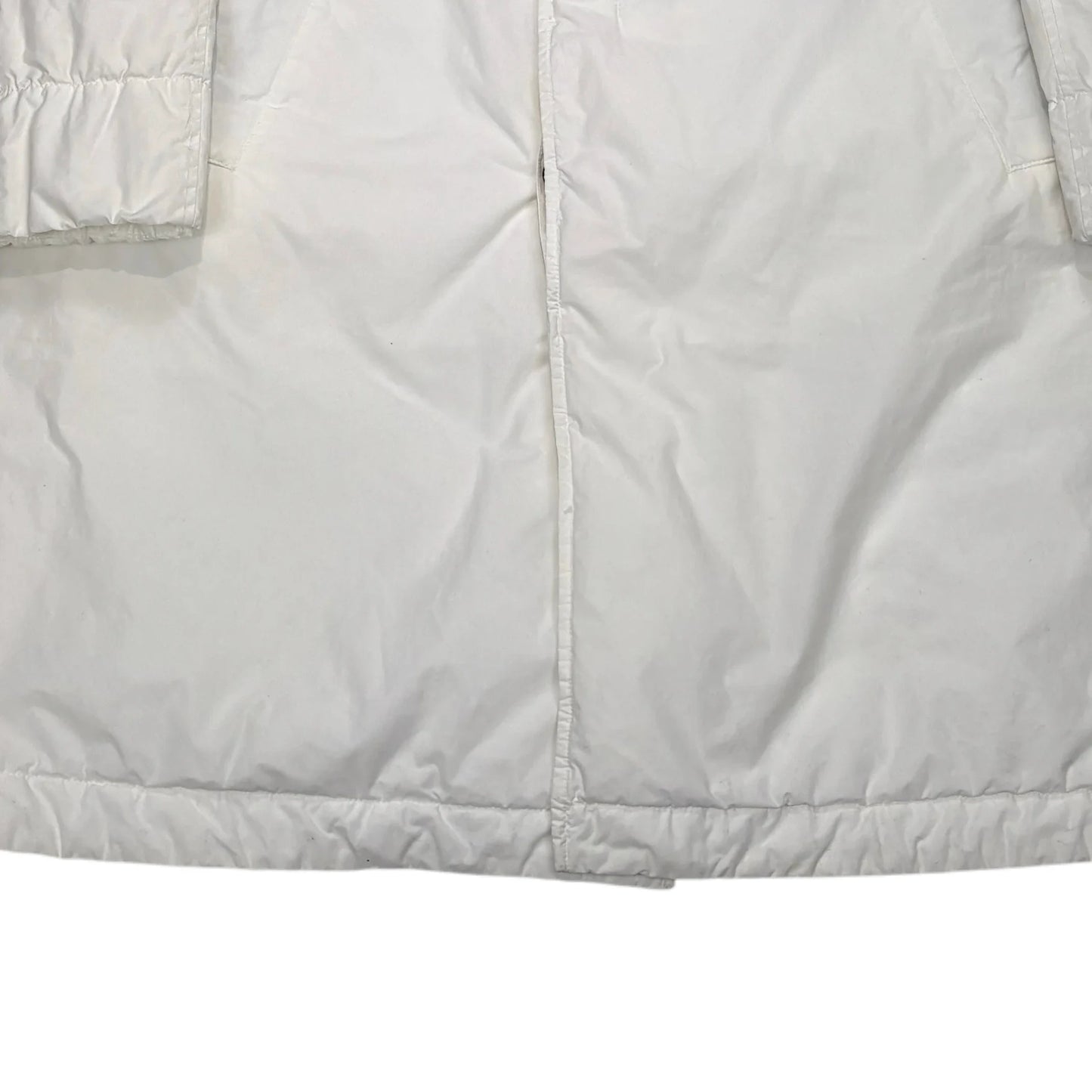 Stone Island White Naslan Light Watro Down-TC Coat