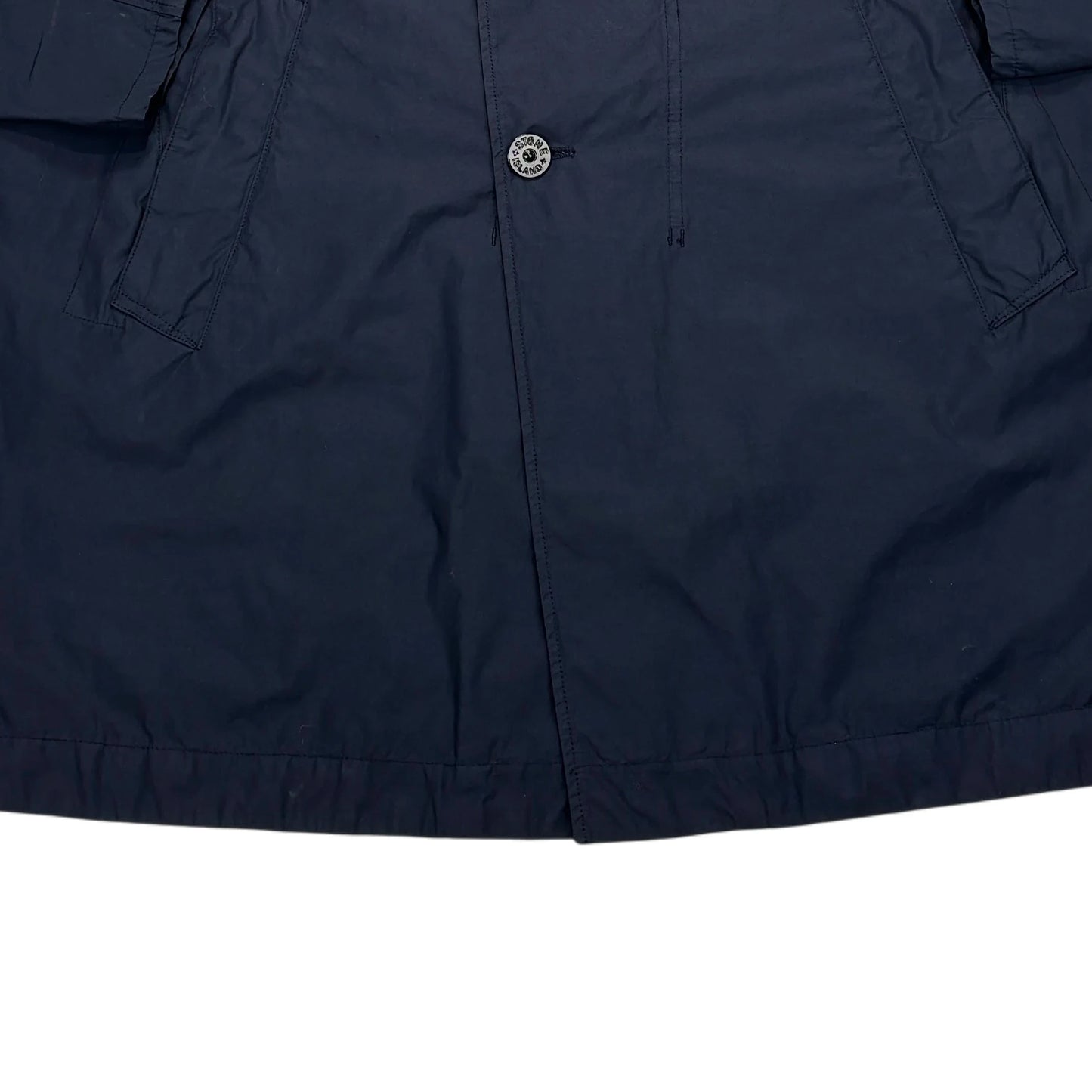 <p>Stone Island Navy Blue Naslan Light Watro Coat</p>