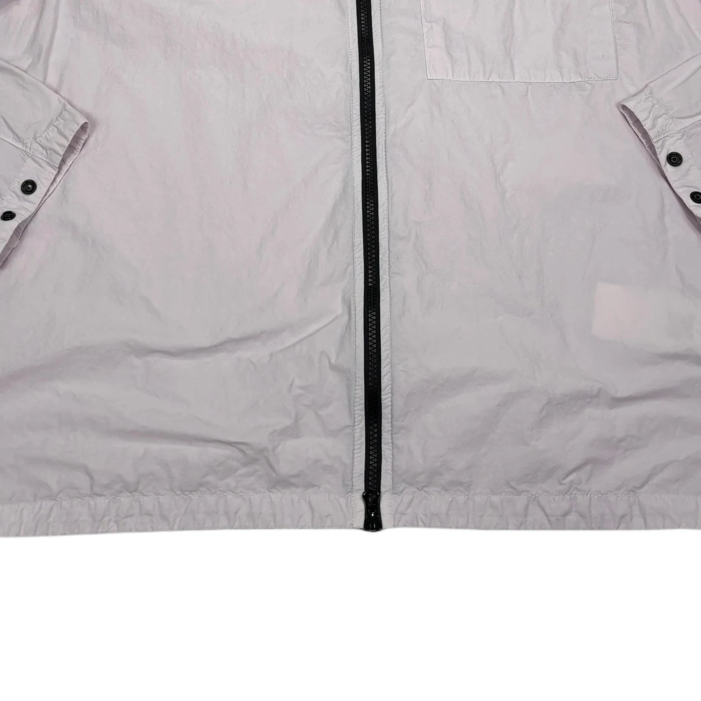 Stone Island Pink Hooded Compass Patch Jacket