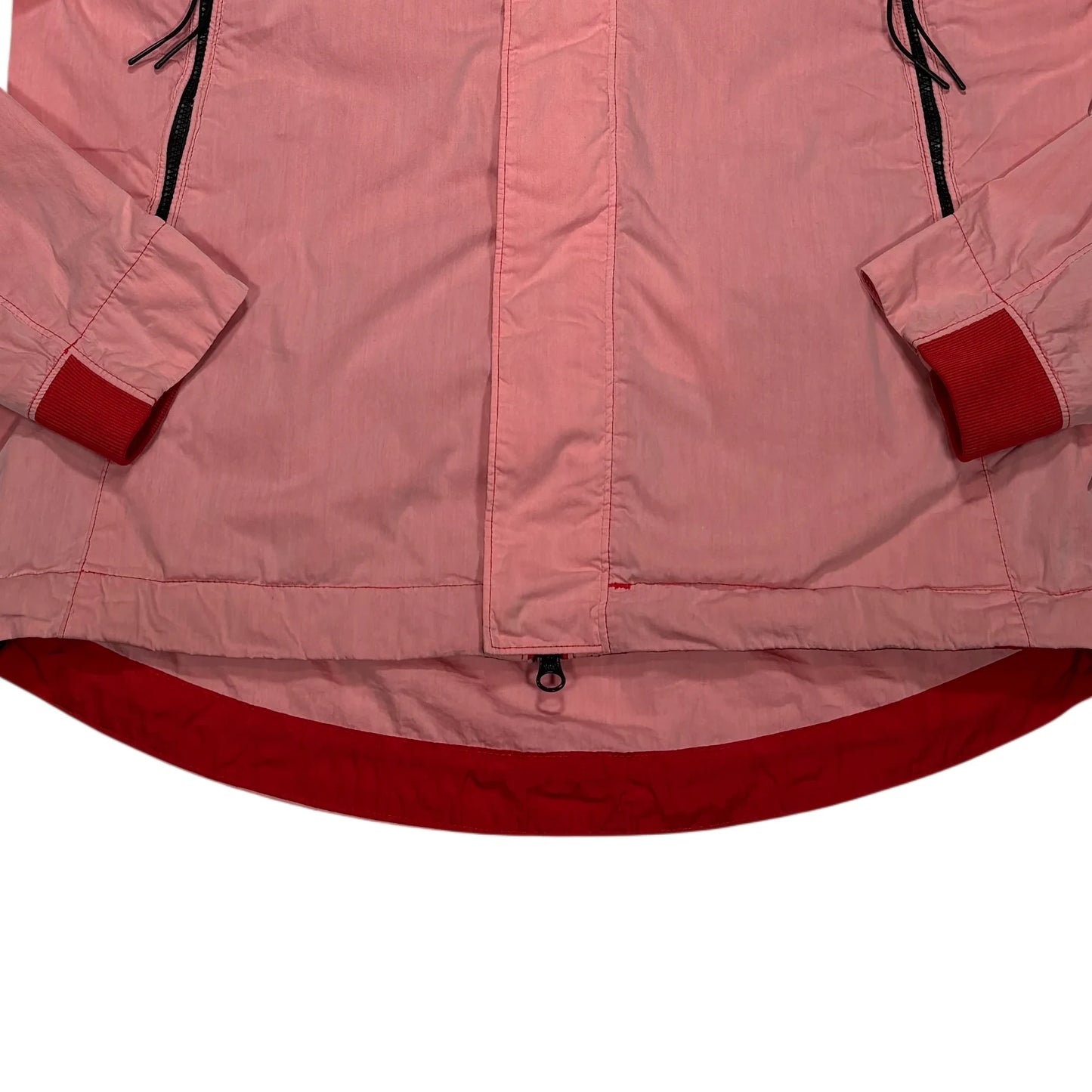 C.p. Company Pink Hooded Single Goggle 50 Fili Technical Jacket