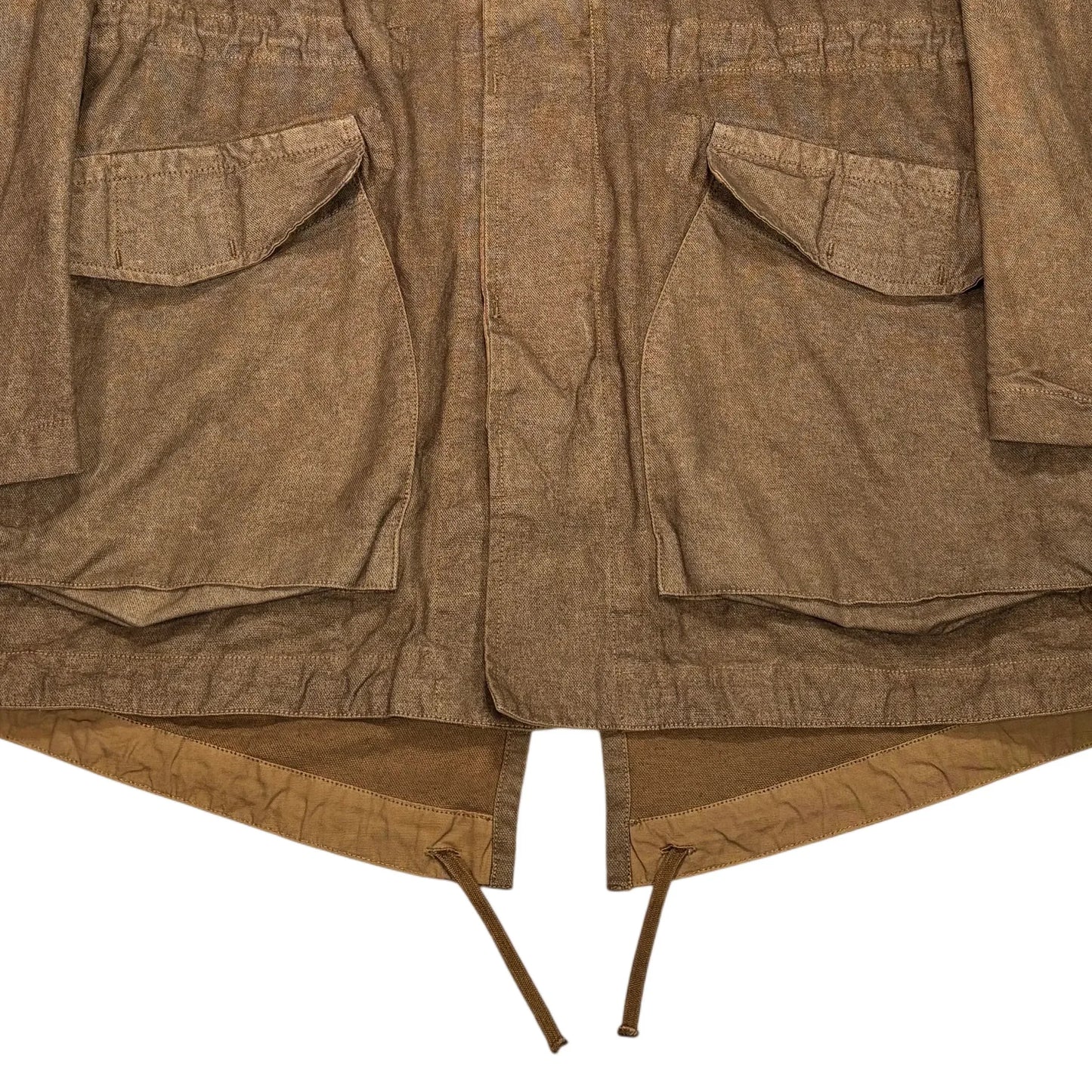 CP Company Brown Hooded Double Goggle Parka Jacket