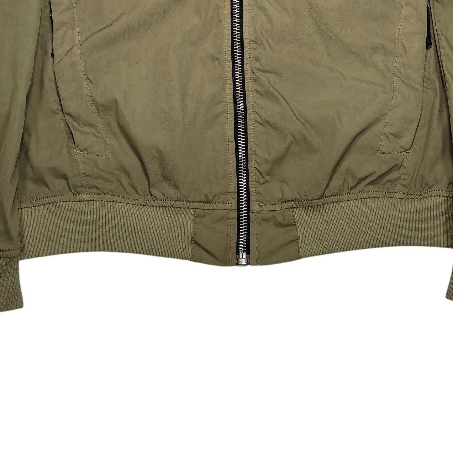 Stone Island Green Shadow Project Hollowcore Metal Bomber Jacket