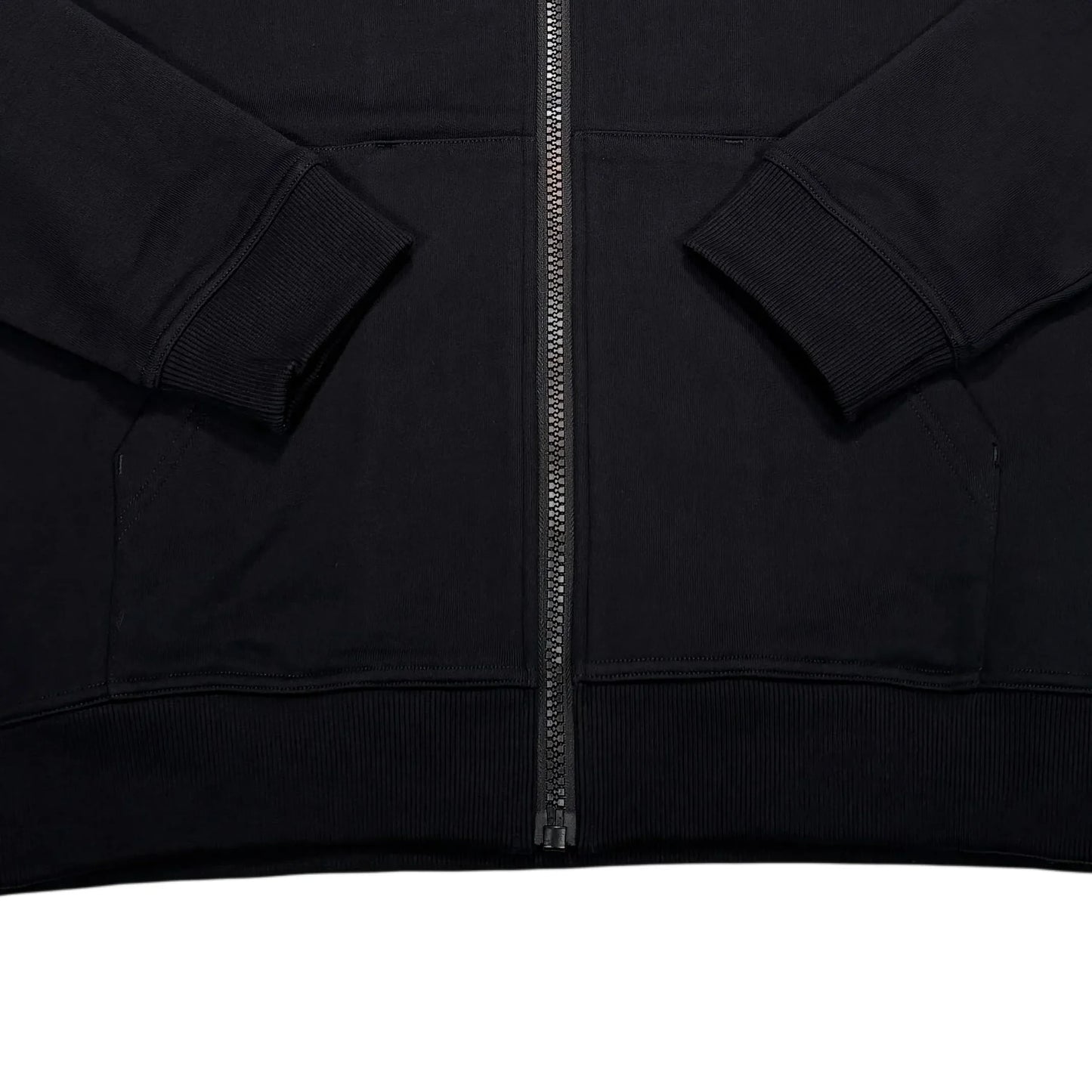 Burberry Black Zip-up Checked Hoodie