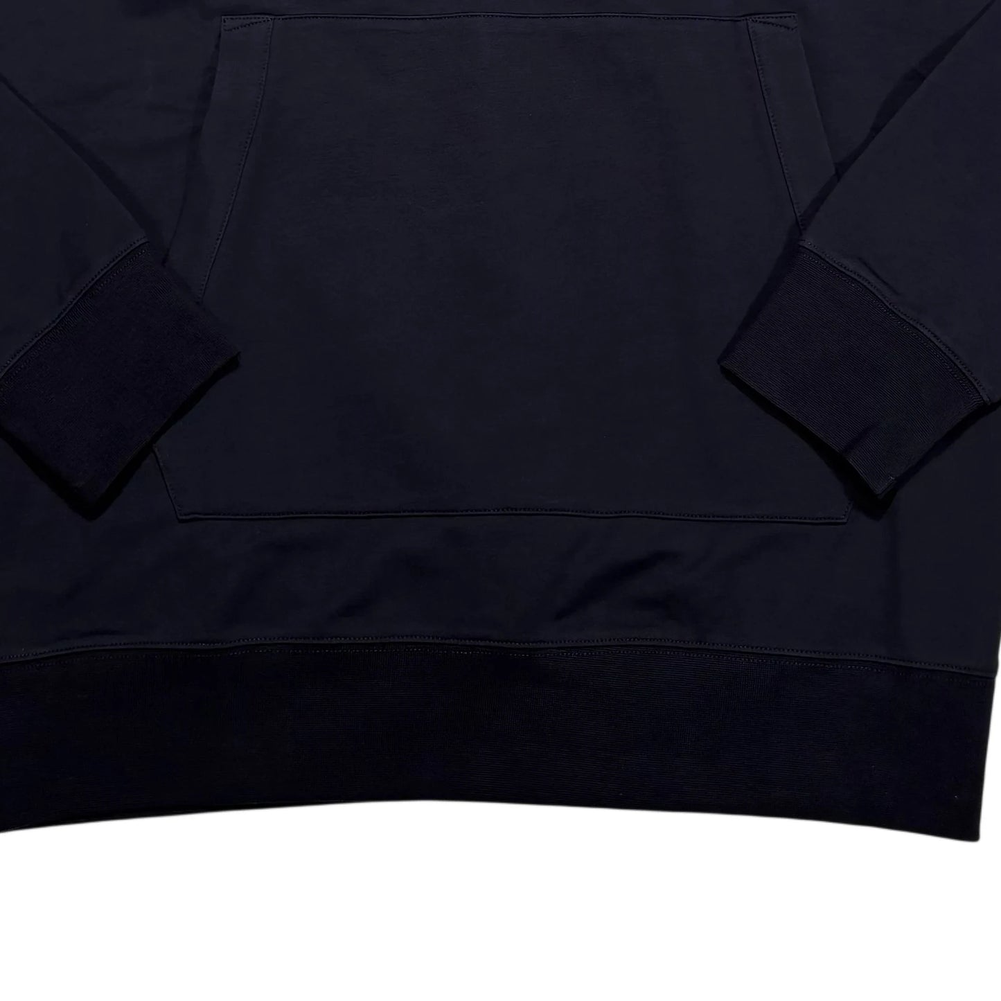 CP Company Navy Rubberised Logo Hoodie