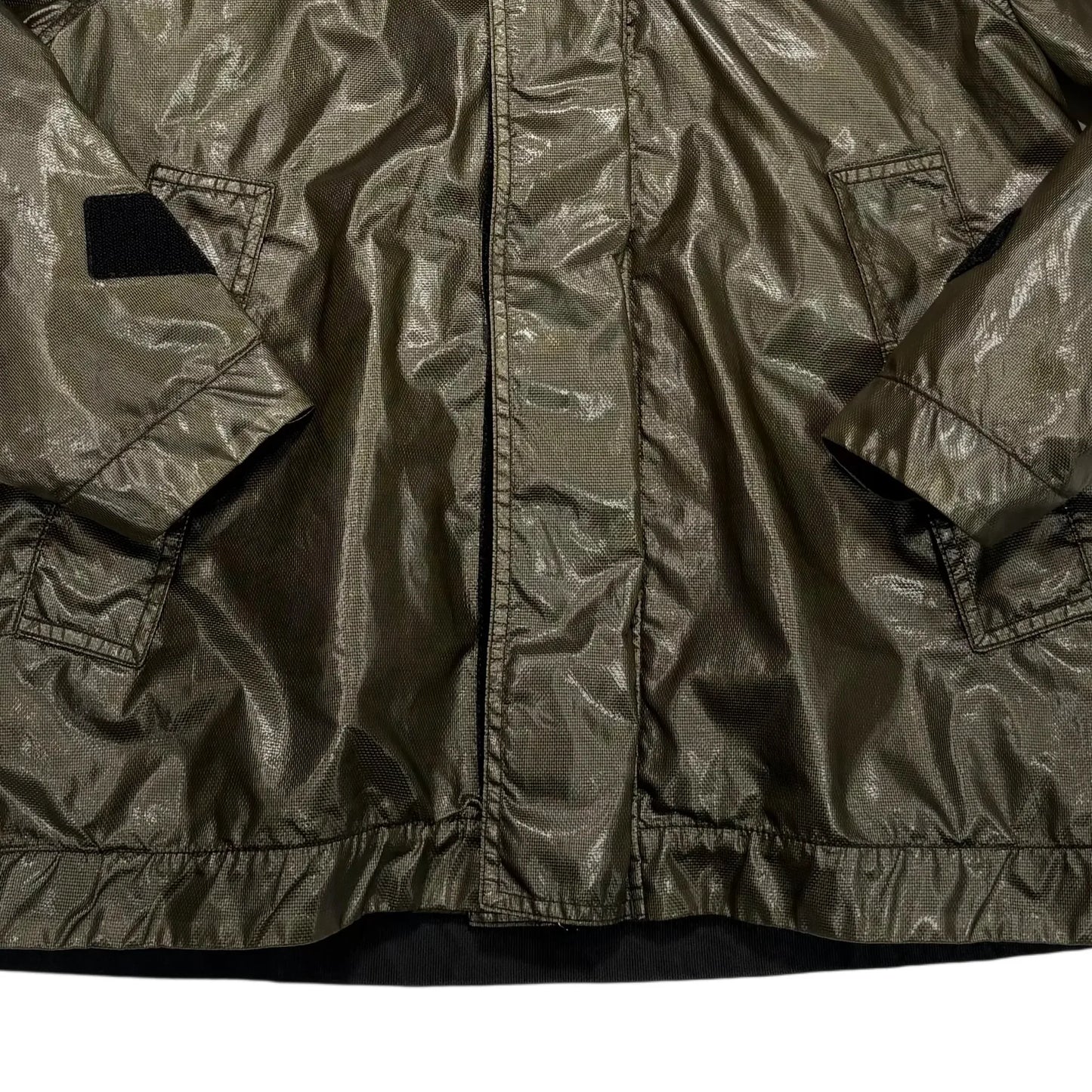 Stone Island Green Hooded Technical Glass Cover-TC Jacket