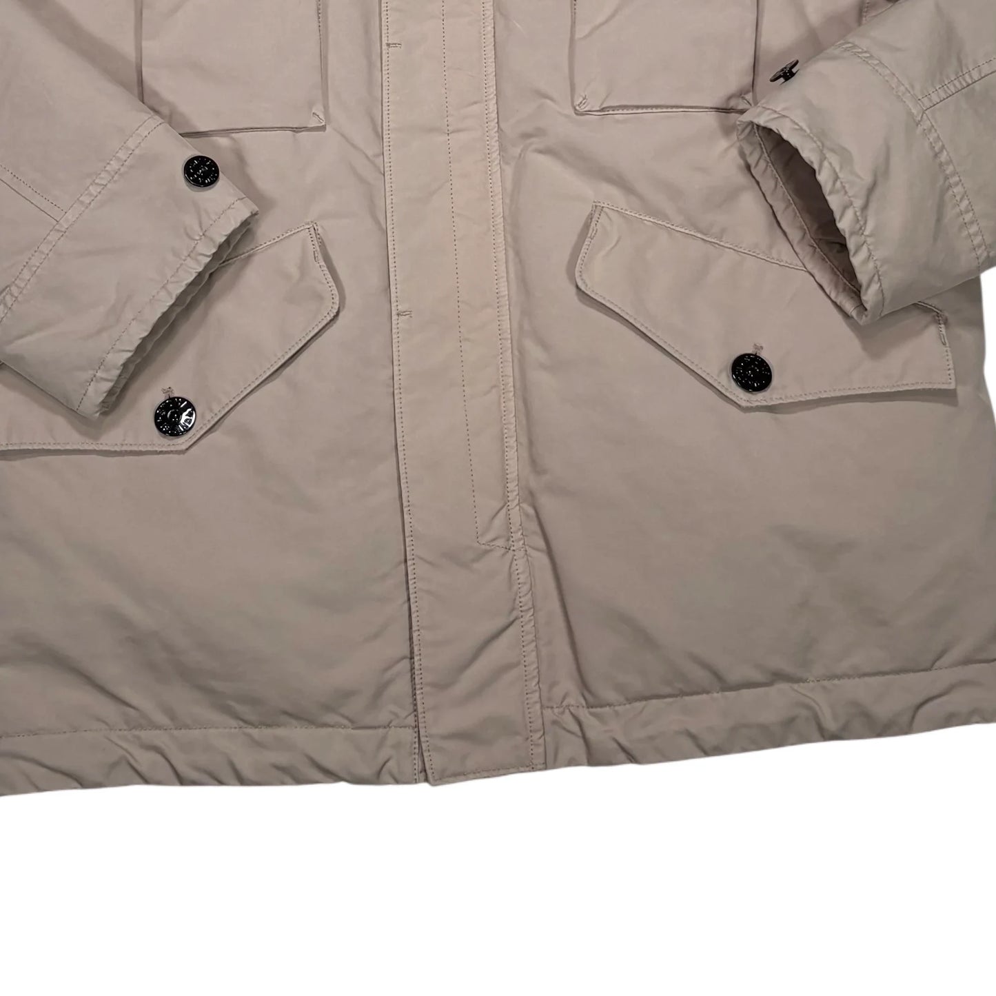 Stone Island Beige David-TC Down Parka Jacket