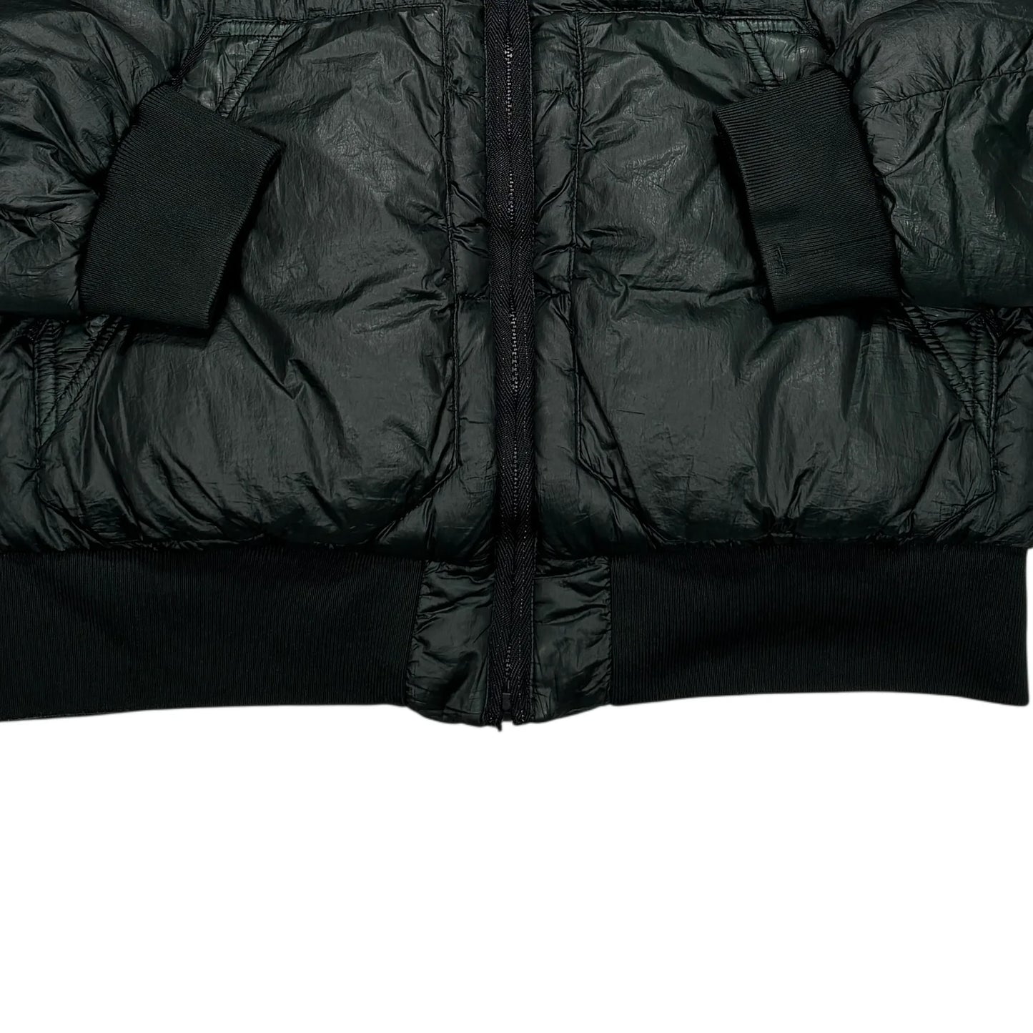 Stone Island Green Garment Dyed Down_26 GR X SQM_N Puffer Jacket