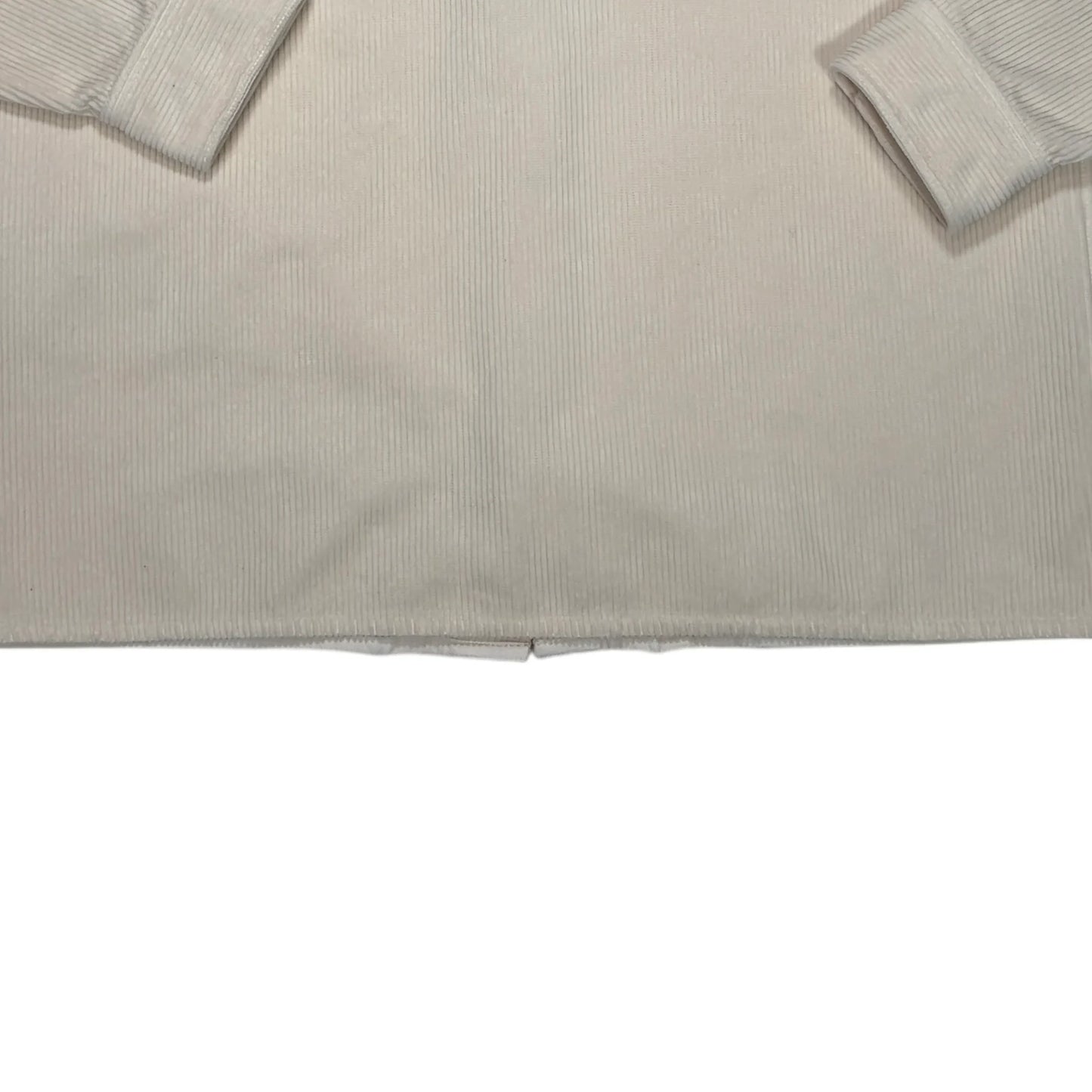 Stone Island Beige Compass Patch Corduroy Overshirt Jacket