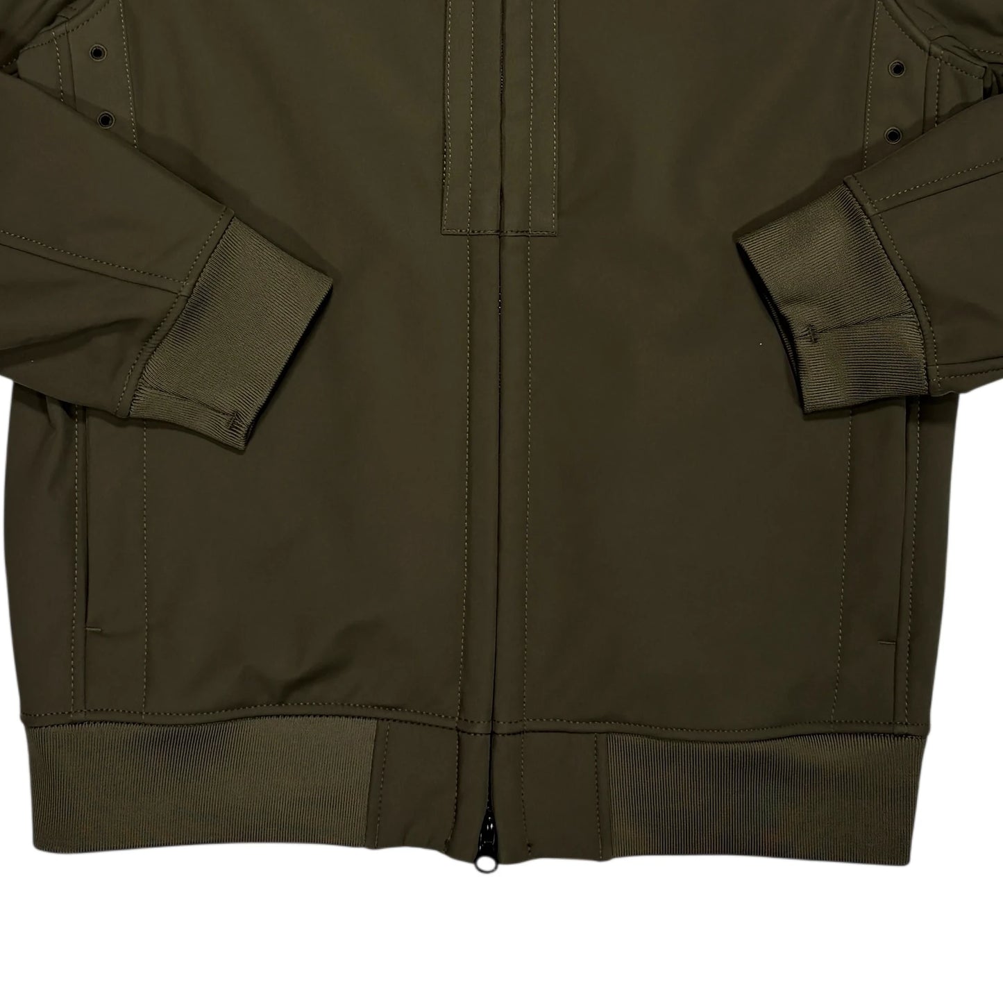 Stone Island Green Compass Patch Soft Shell-R e.dye Technology in Recycled Polyester Jacket
