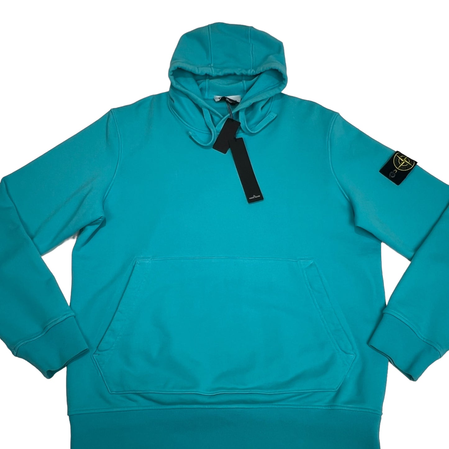 Stone Island Sky Blue Compass-Patch Hoodie