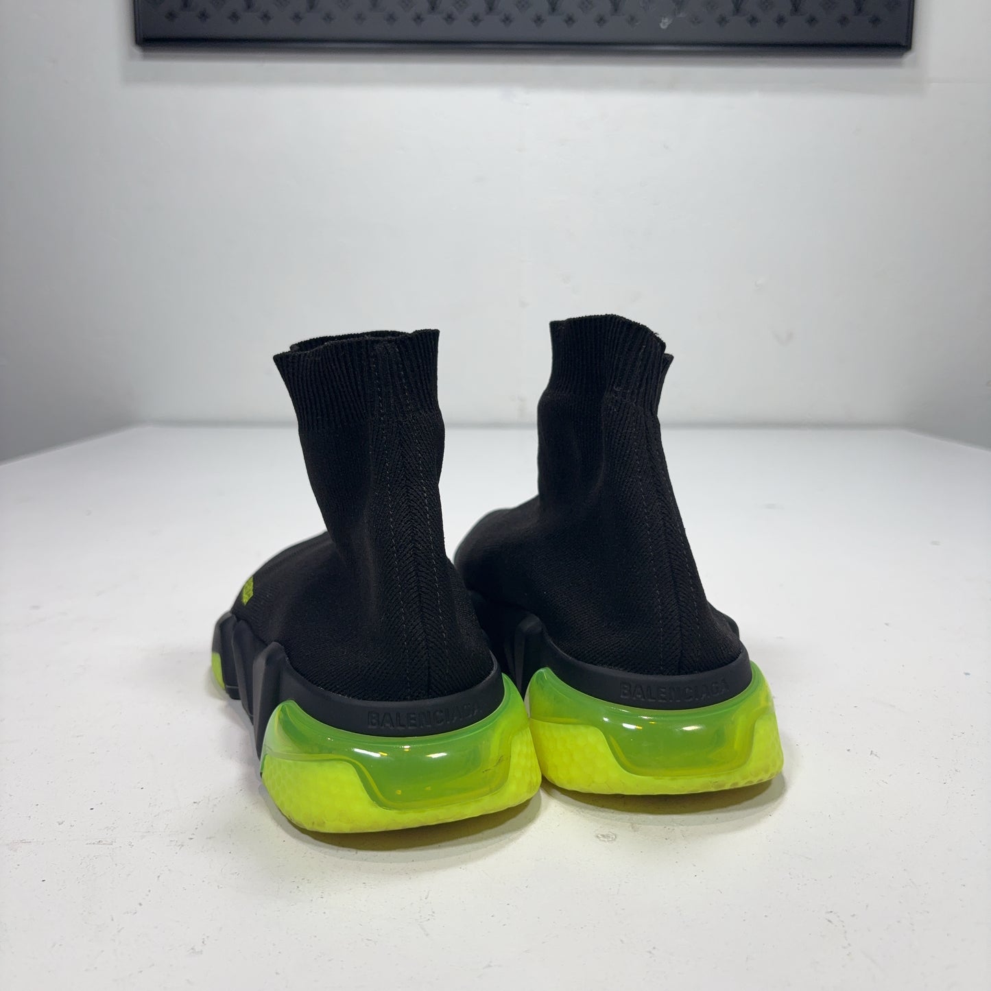 Balenciaga Sock Runners Neon Black Trainers