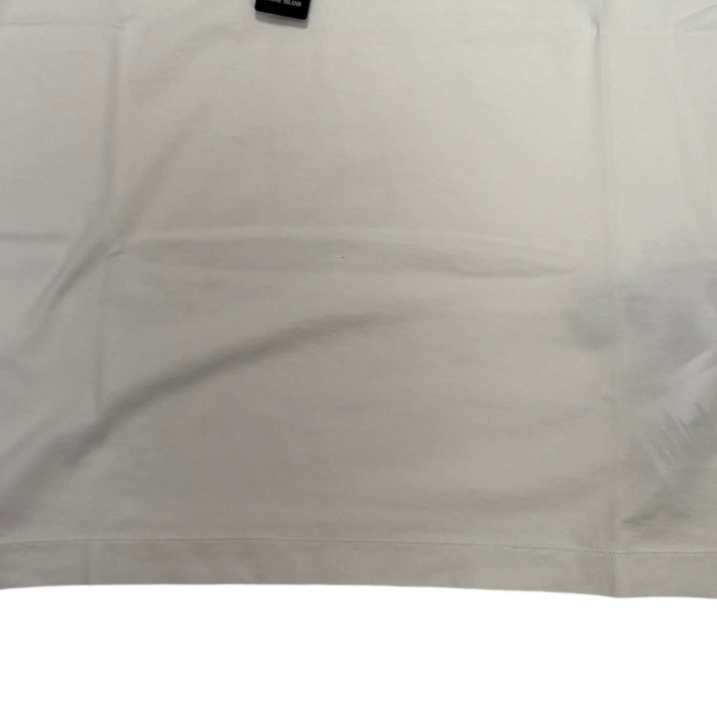 Stone Island White Logo Patch White T-shirt