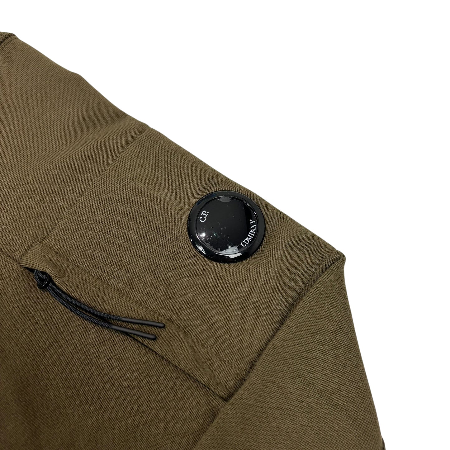 CP Company Green Single Goggle Diagonal Fleece Hoodie
