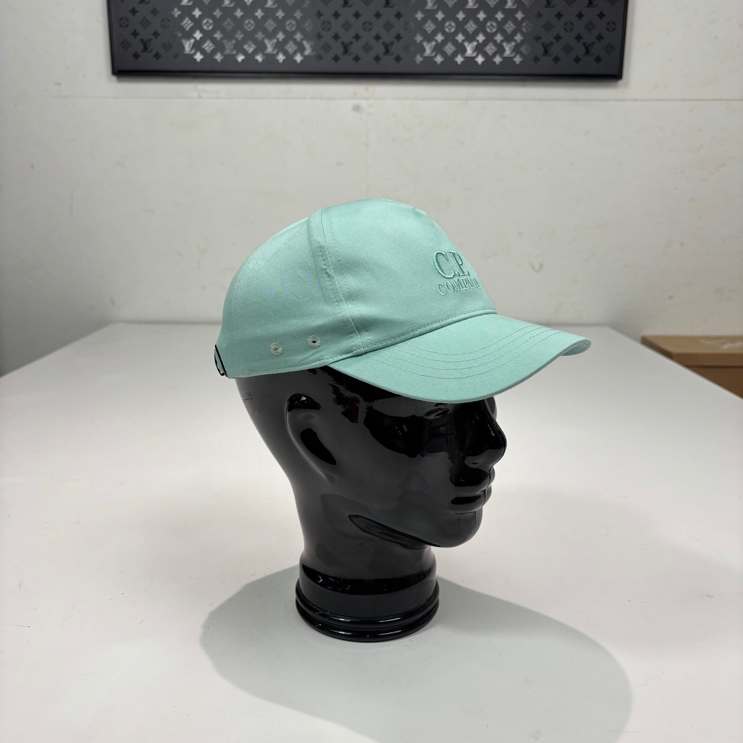 CP Company Lagoon Green Logo Embroidery Hat