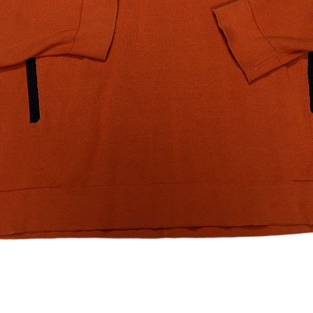 Stone Island Crew Neck Zip Pocket Jumper – Orange
