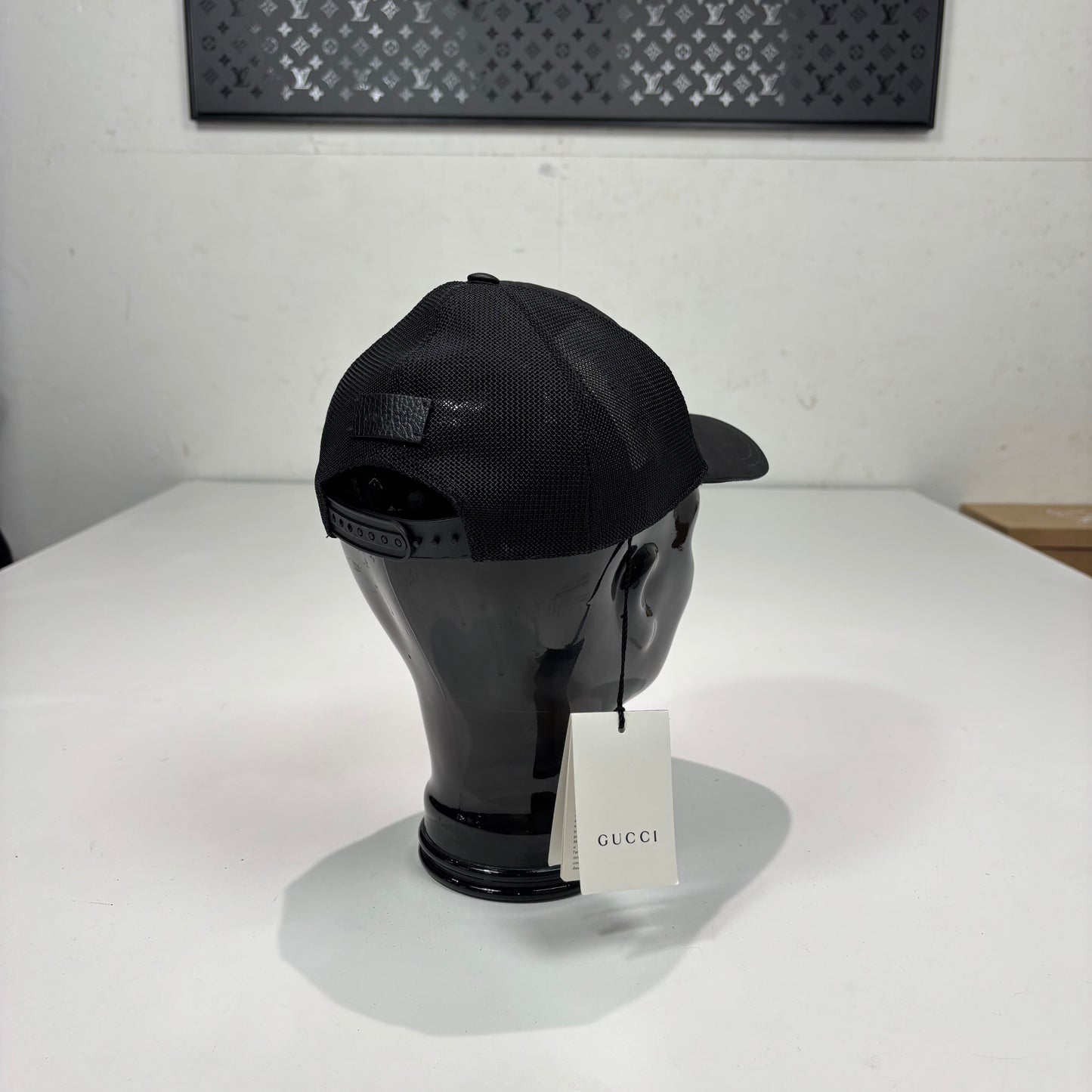 Gucci Black Monogram Adjustable Hat