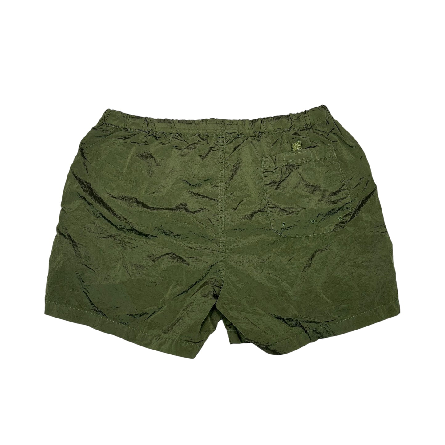 Stone Island Sage Green Nylon Metal Patch Logo Swim Shorts