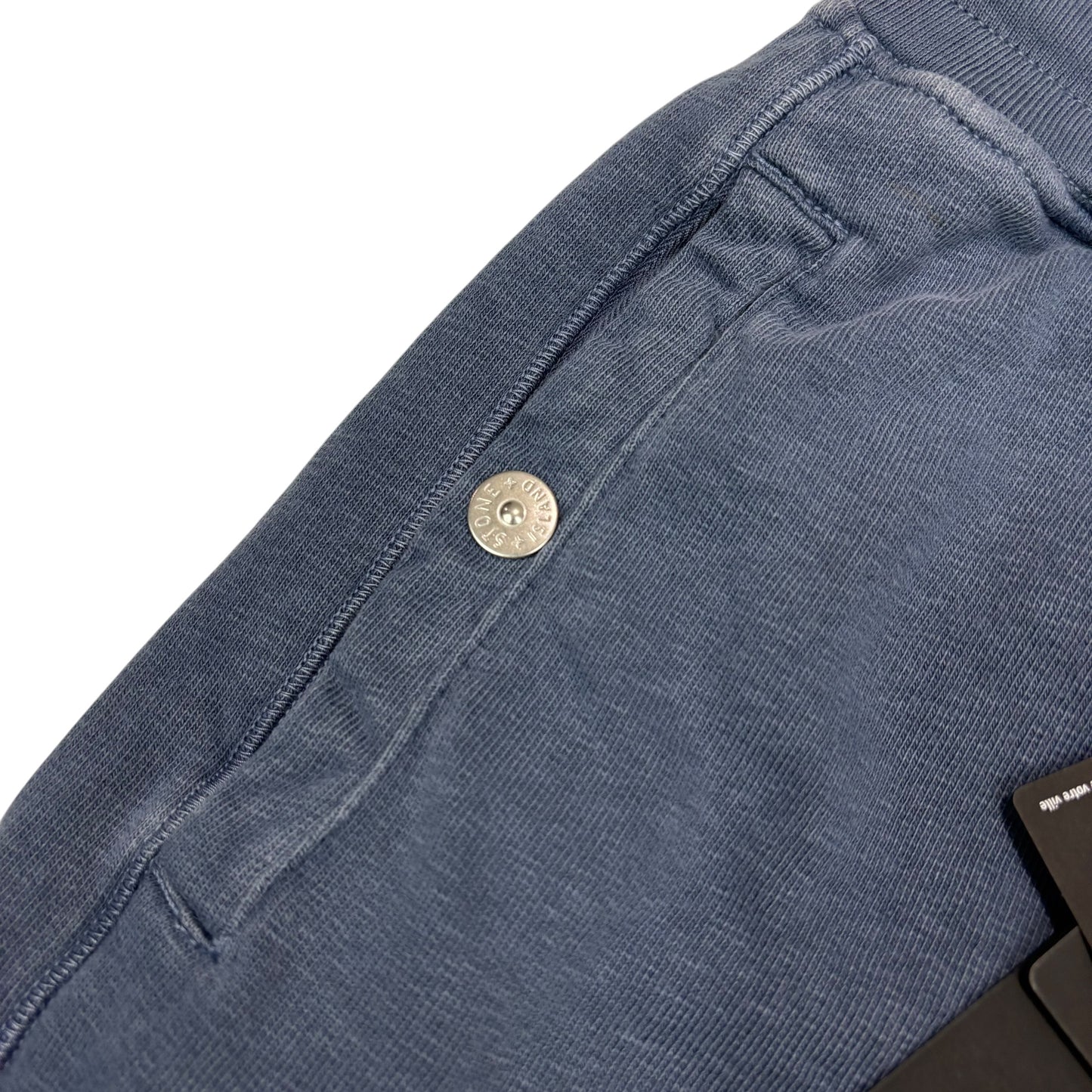Stone Island Navy Blue Compass-Patch Cotton Shorts