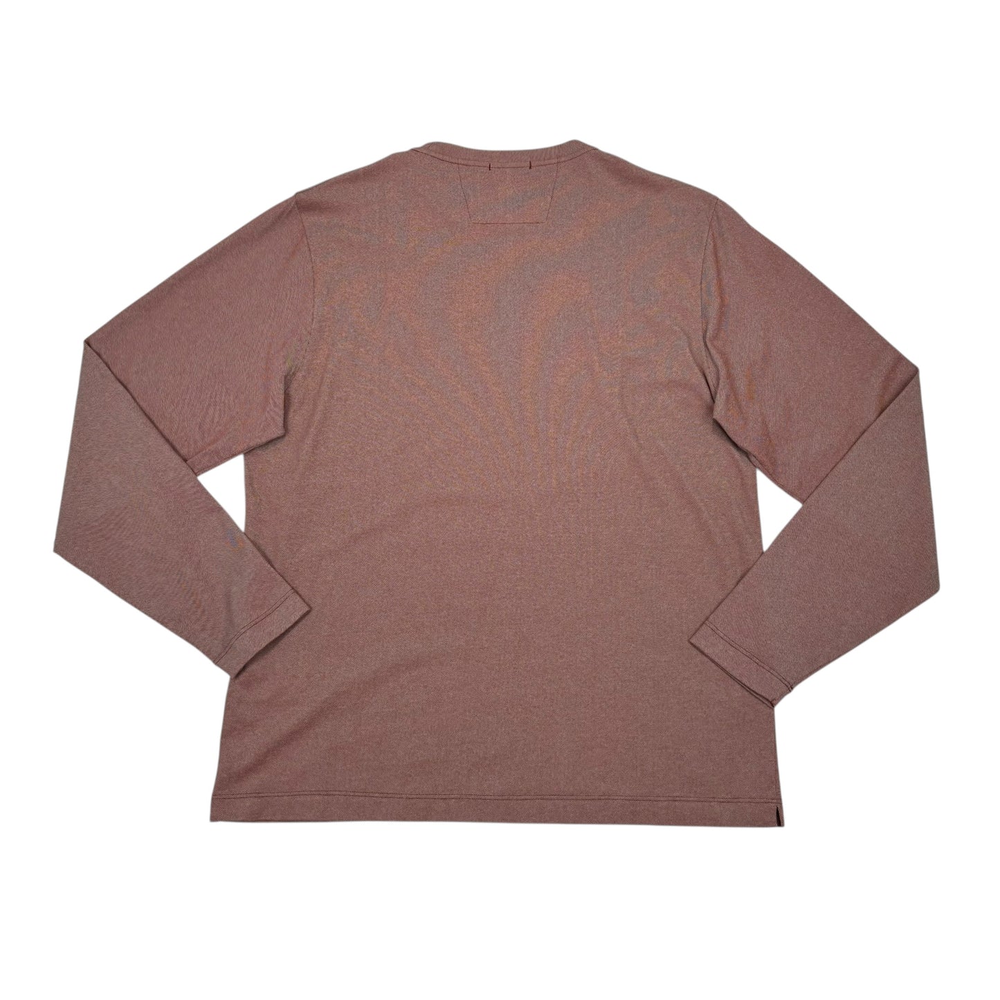 Cp Company Burnt Orange Long Sleeve Box Logo Tshirt