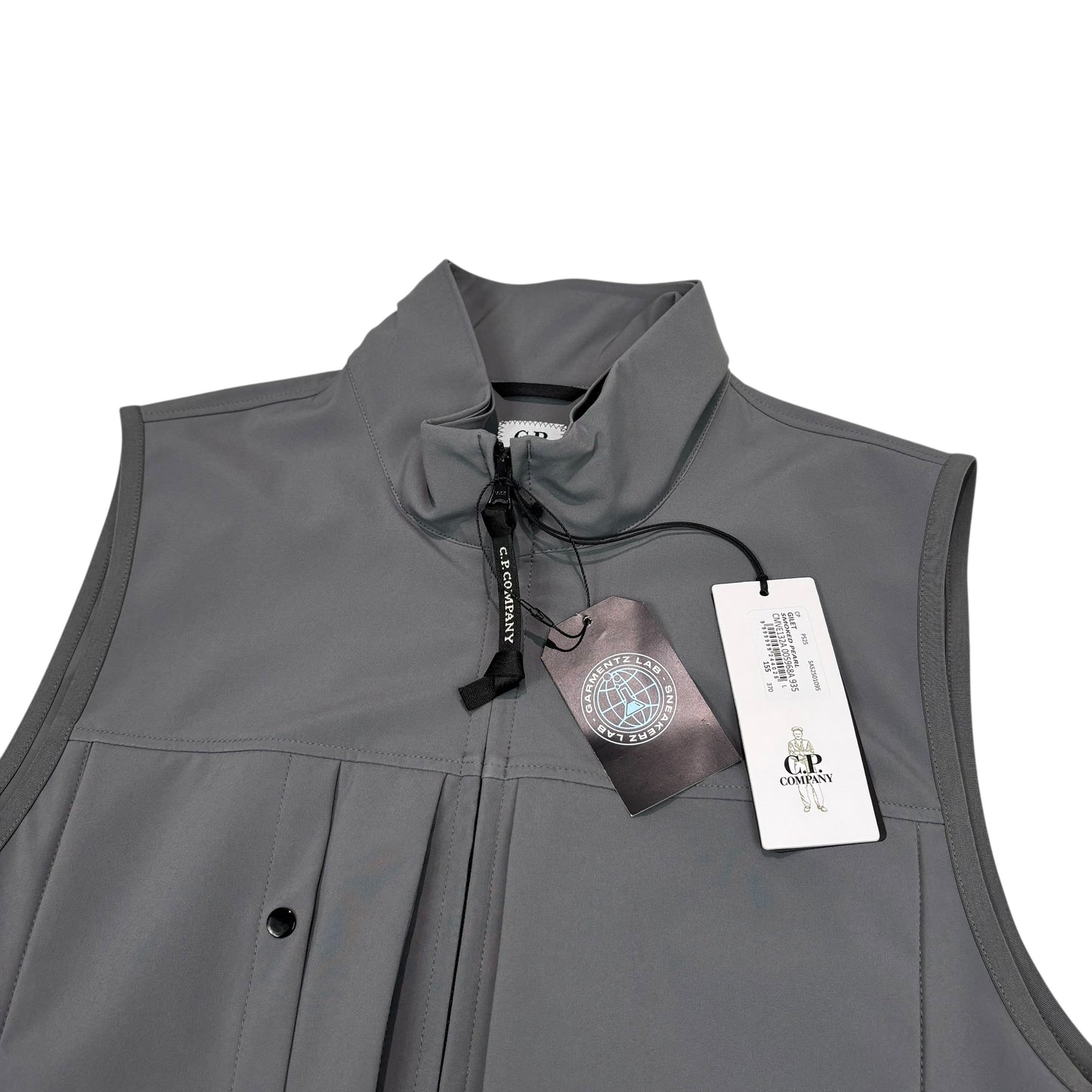 CP Company Smoked Pearl Grey Shell-R Single Goggle Gilet