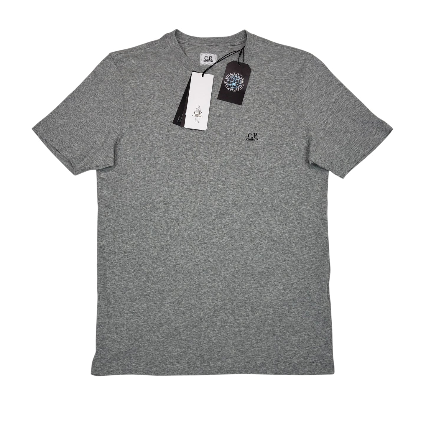 CP Company Grey Small Logo Spell Out TShirt