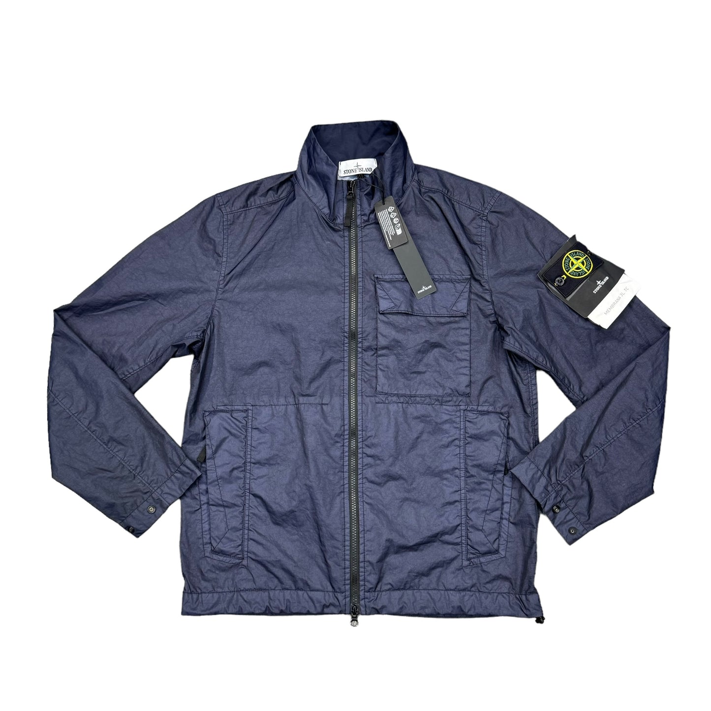 Stone Island Navy Blue Membrana 3L TC Jacket