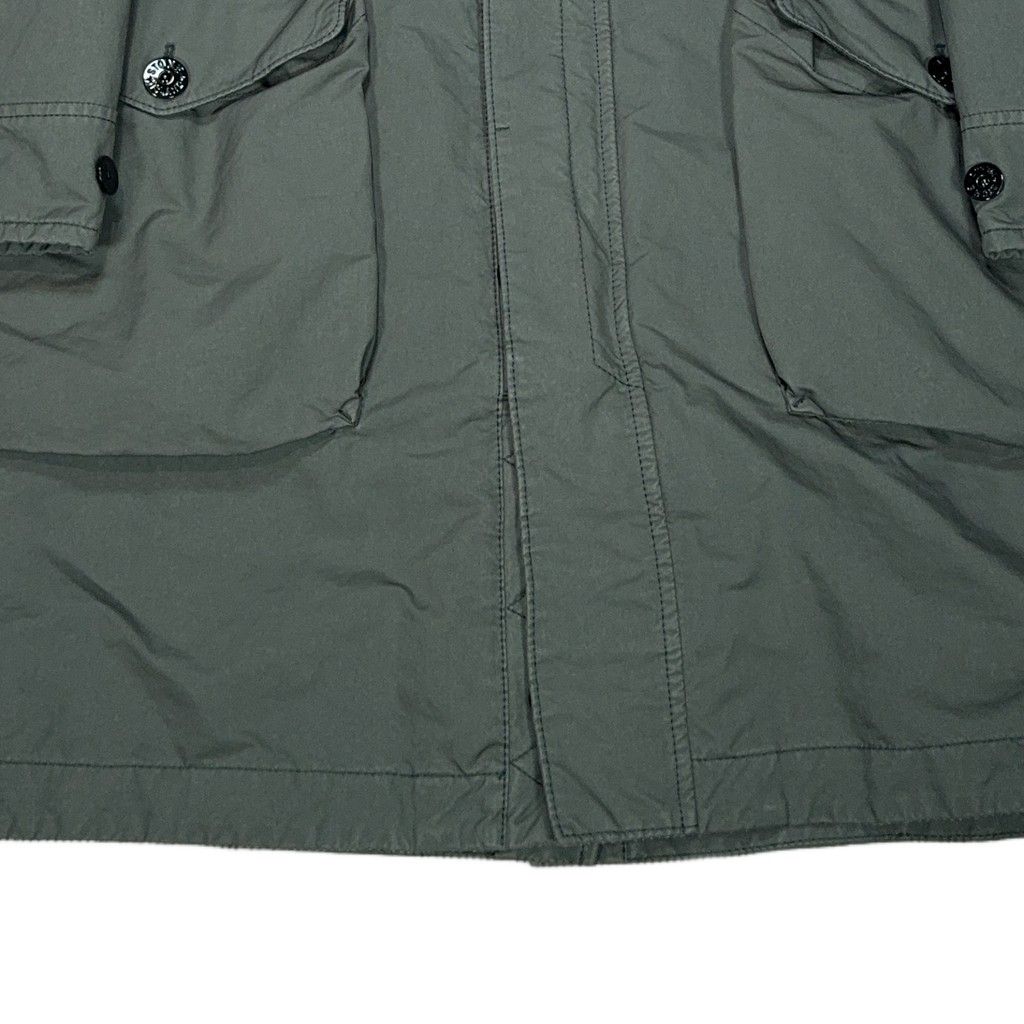Stone Island David TC With Primaloft Insulation Technology Contrast-Collar Long Coat – Grey