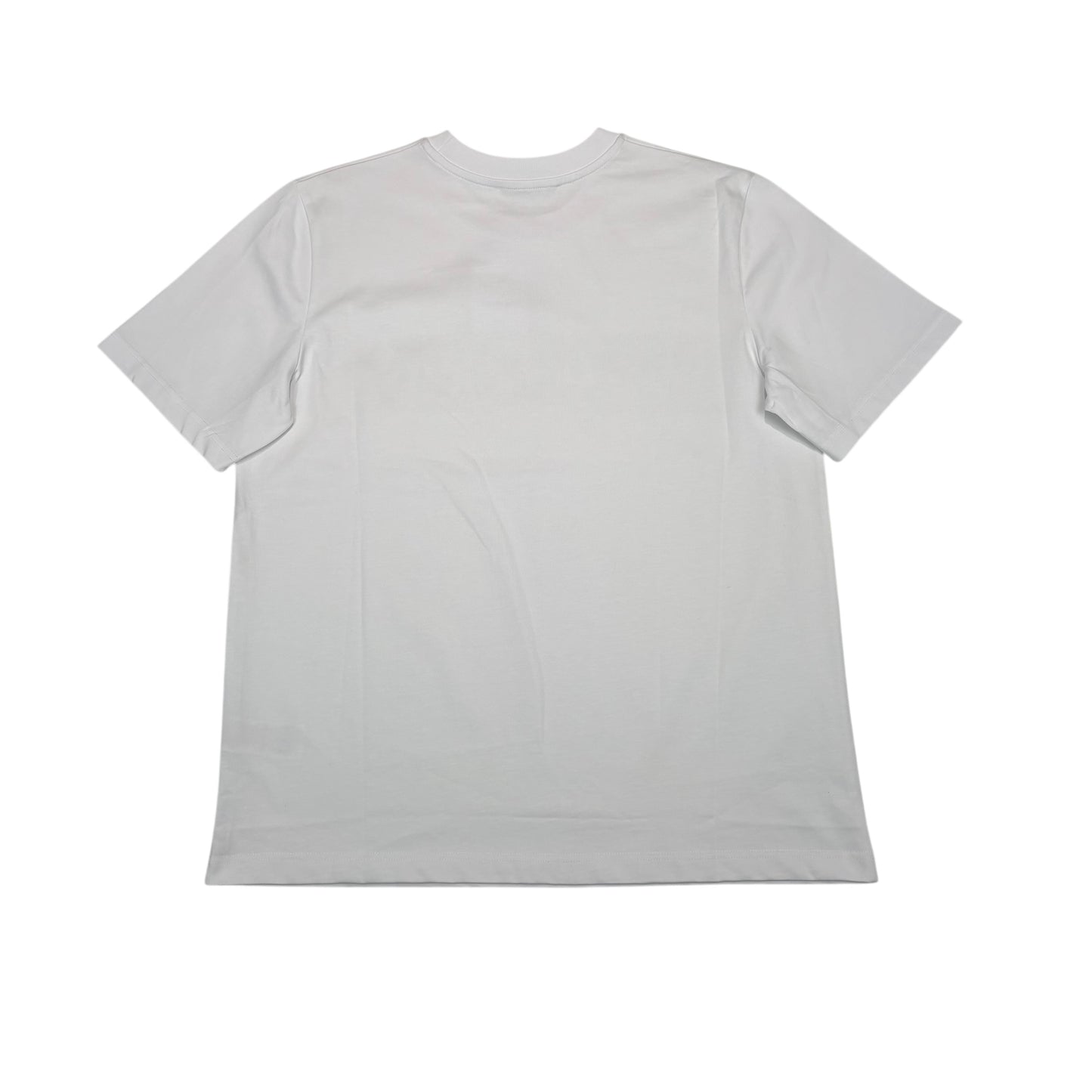 Casa Blanca White Playful Striped Printed Pattern Tshirt
