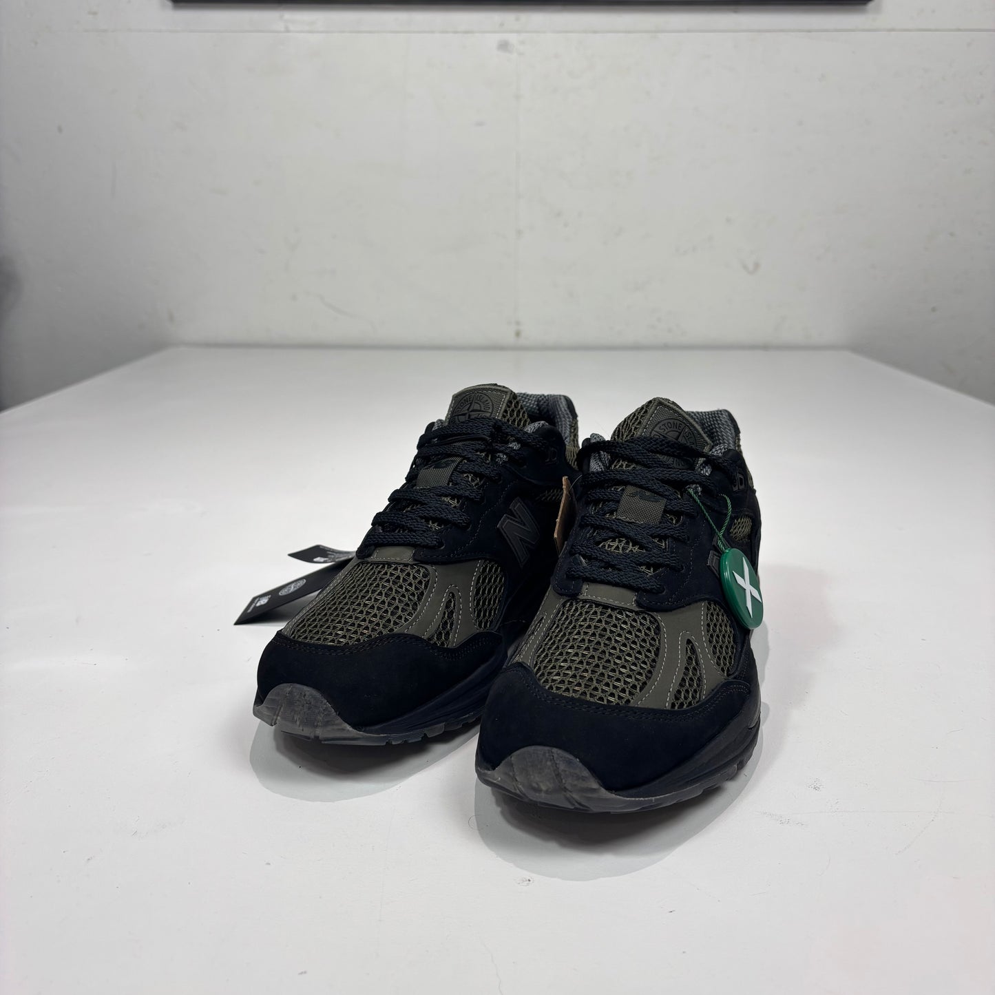 Stone Island x New-balance Black and Green Trainers