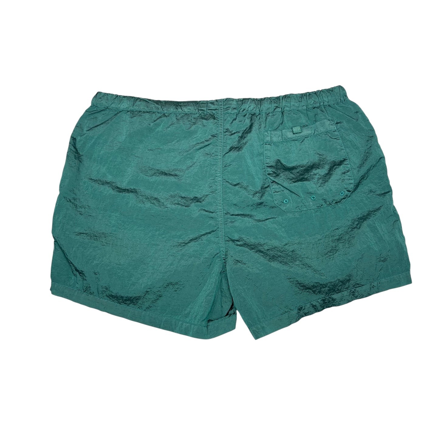Stone Island Turquoise Nylon Metal Patch Logo Swim Shorts