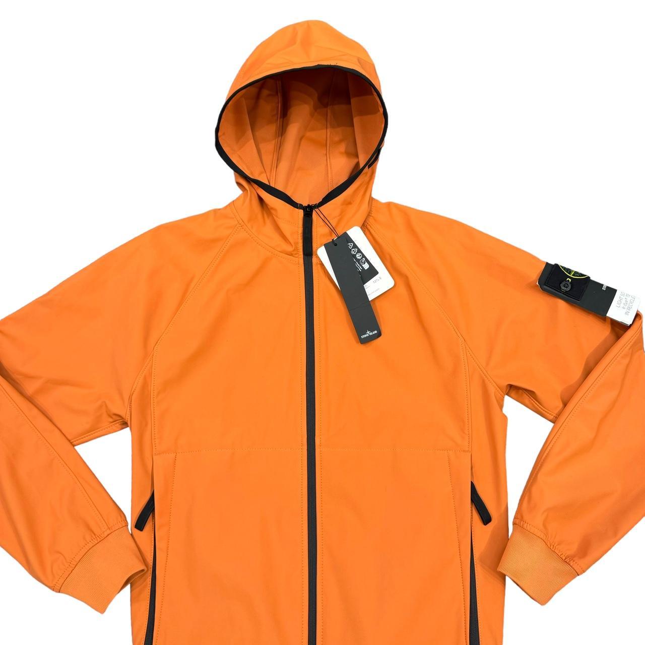 Stone Island Orange Light Soft Shell-R Technology Jacket – THE