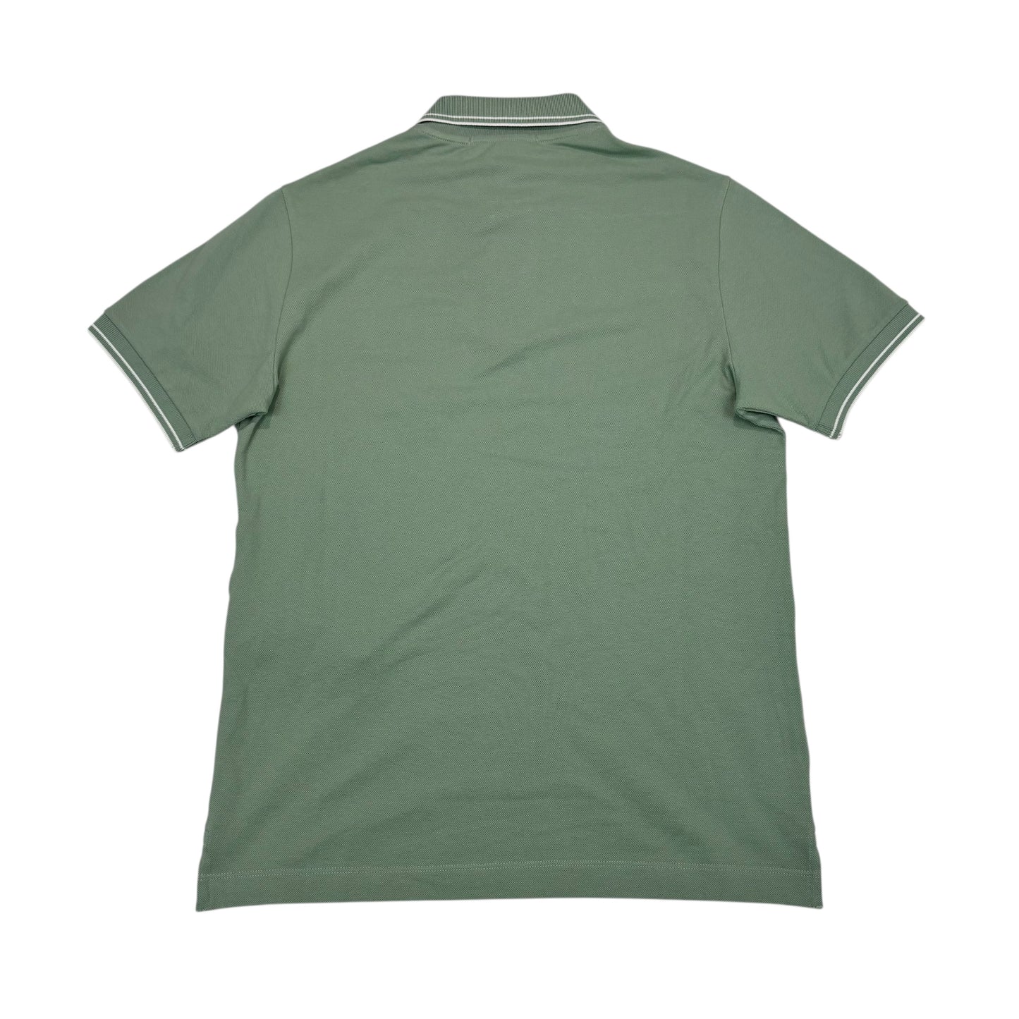 Stone Island Sage Green with White Stripe Patch Logo Polo shirt